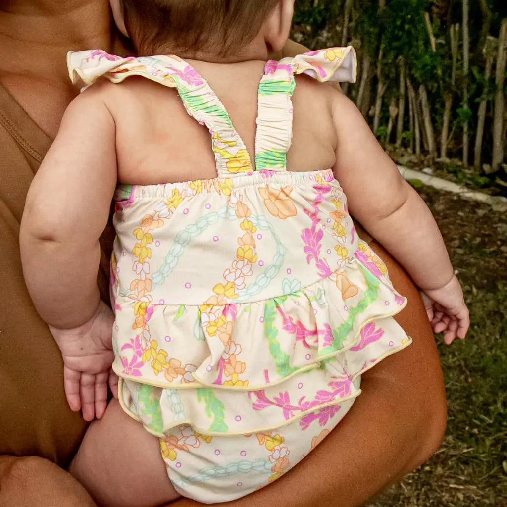 Lei Day in Sand - Bamboo Romper - Coco Moon