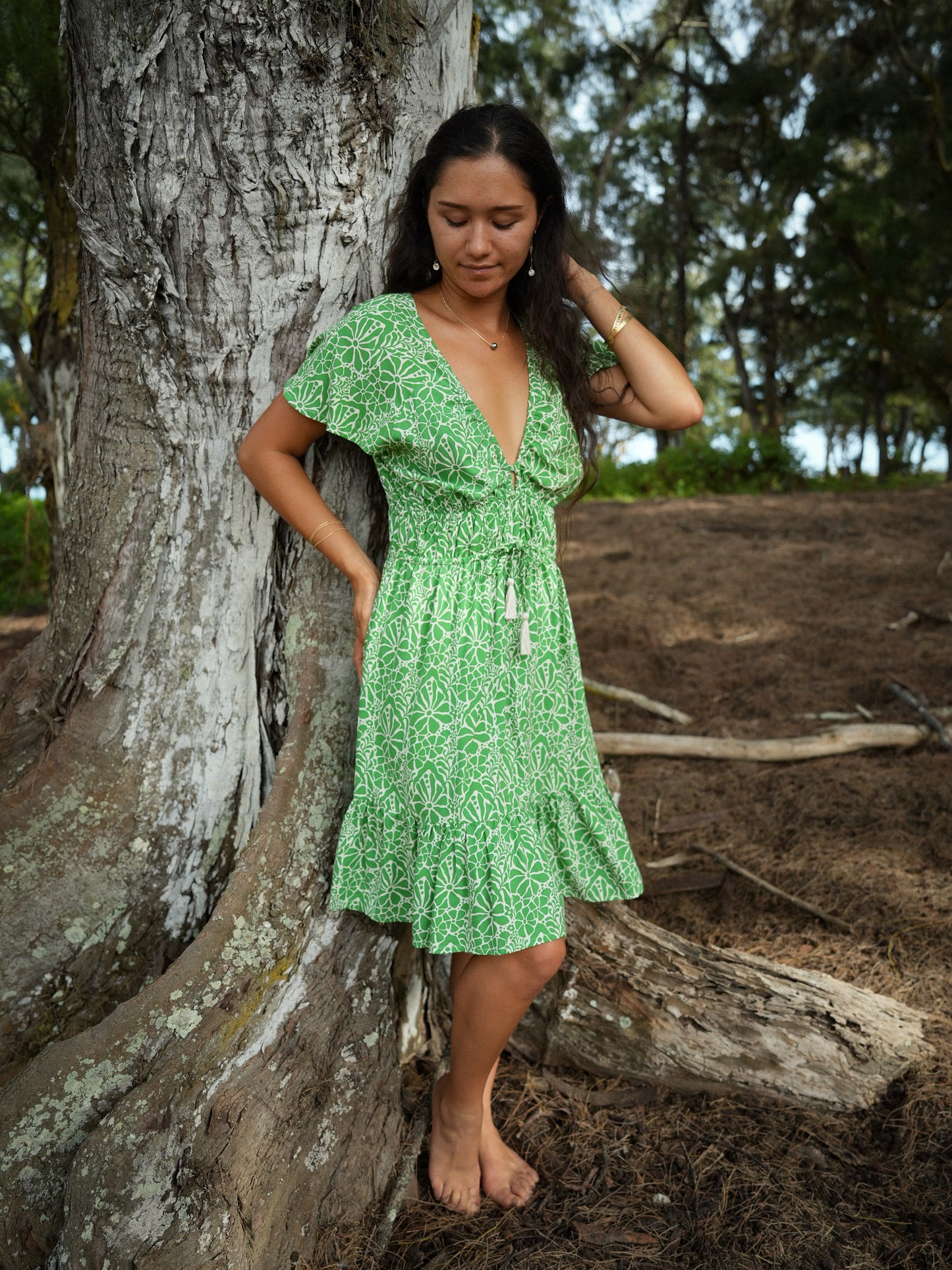 Manoa Dress - Magnolia Green