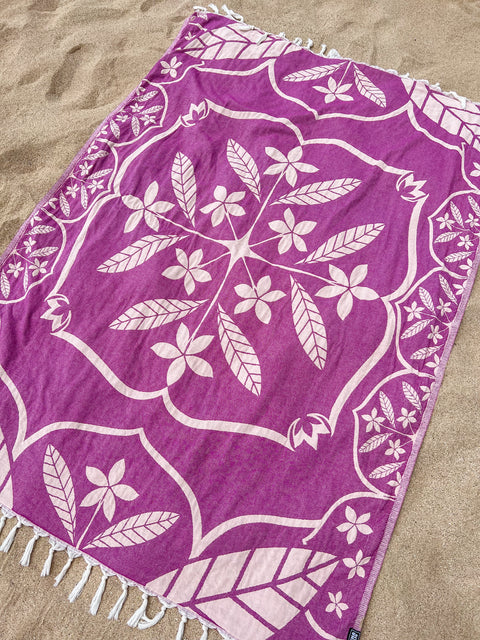 FRANGIPANI LUXURIOUS BLANKET FOR 2- EHA