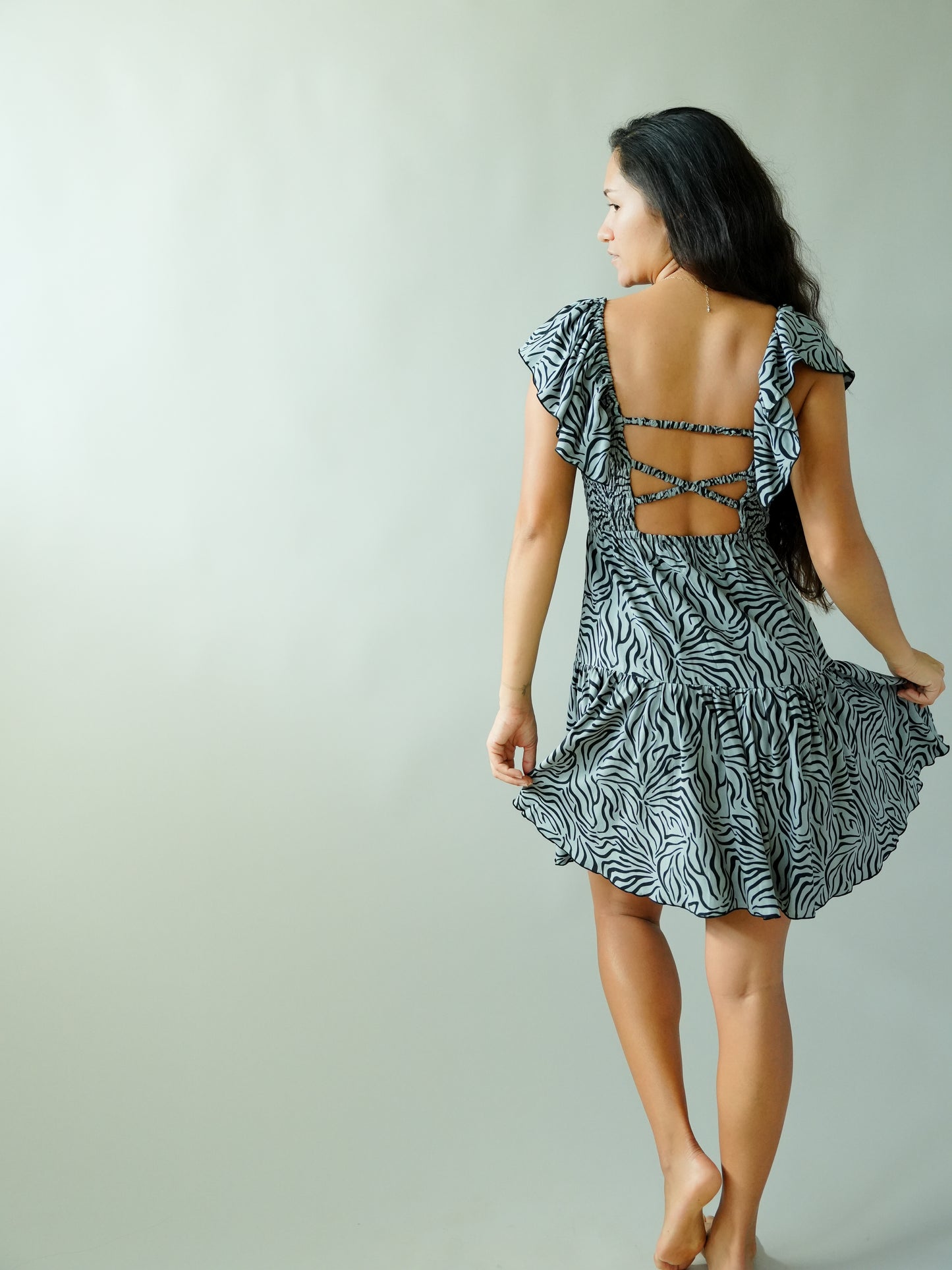 Quinn Dress - Raye Grey