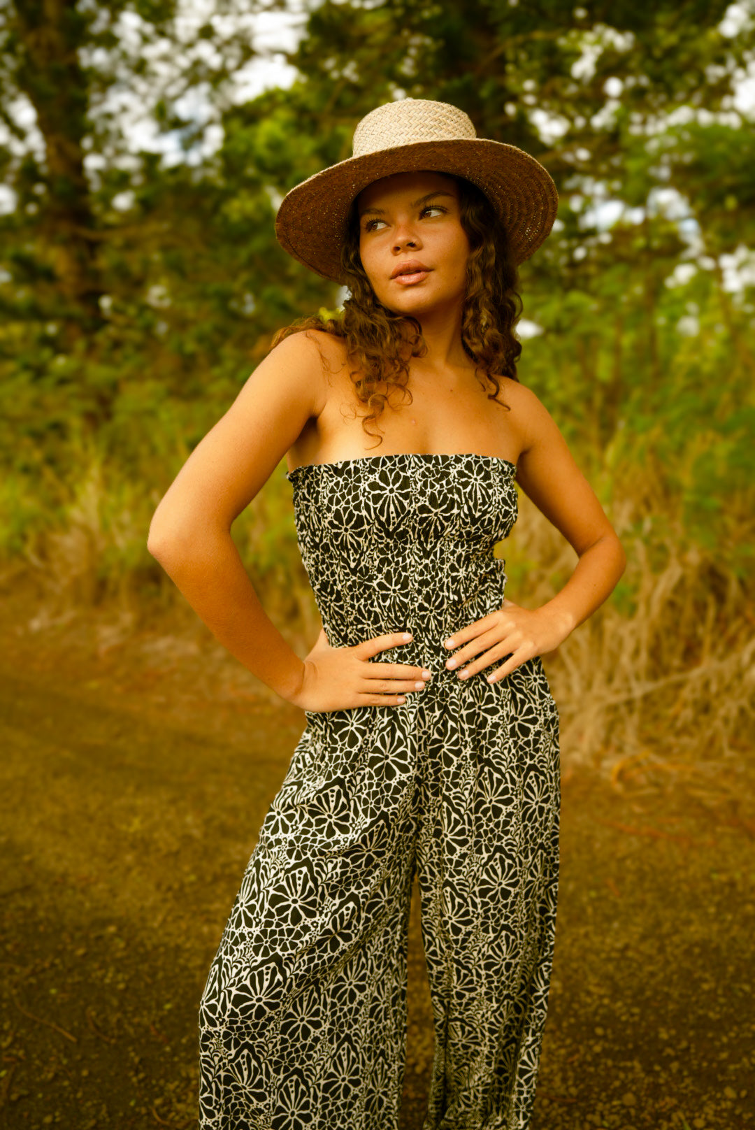 Lawai Jumpsuit - Magnolia Black - KHUSH 53
