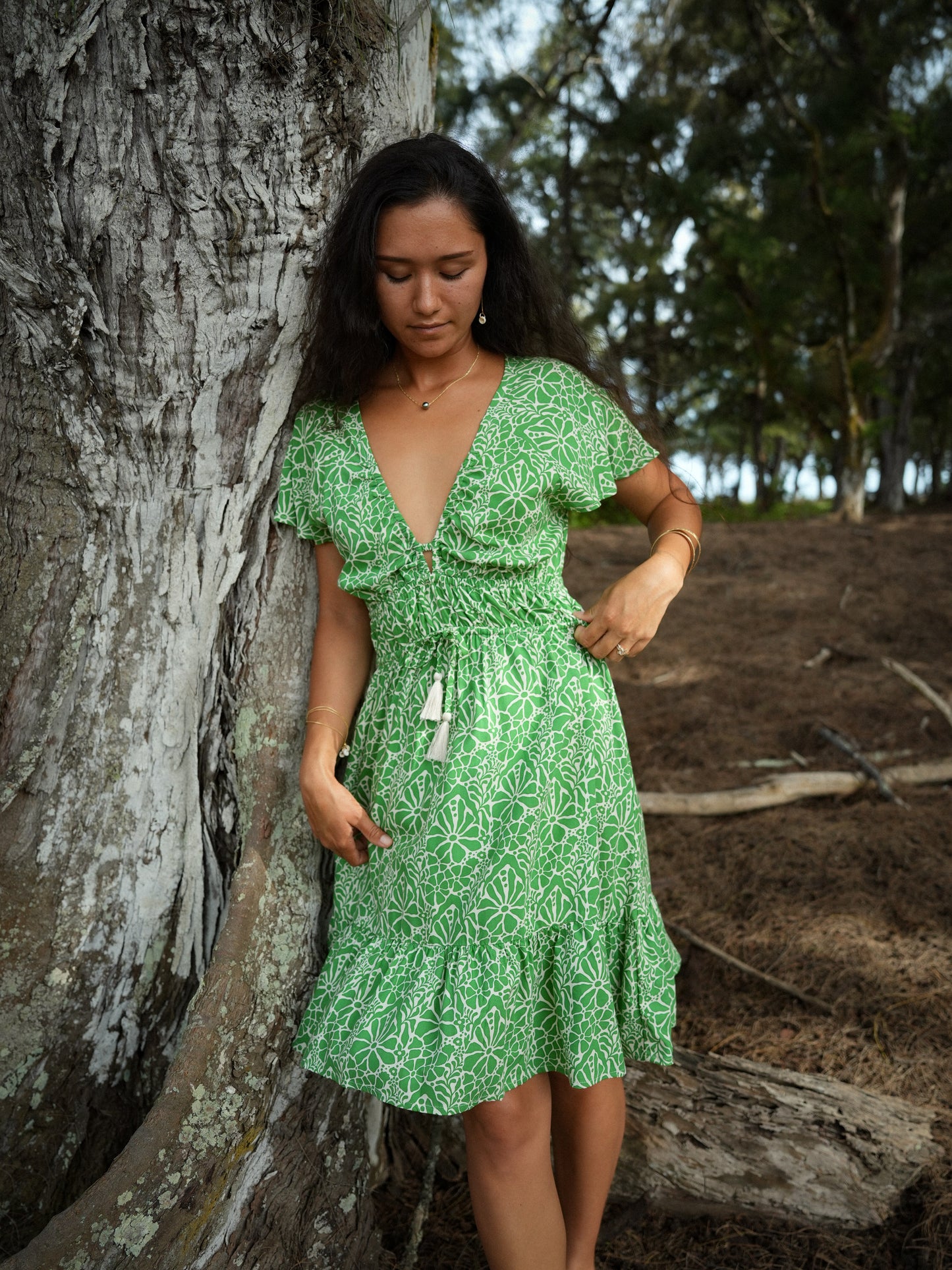 Manoa Dress - Magnolia Green