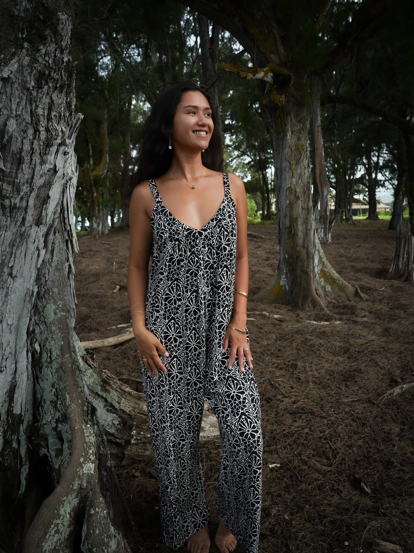Aria Jumpsuit - Magnolia Black