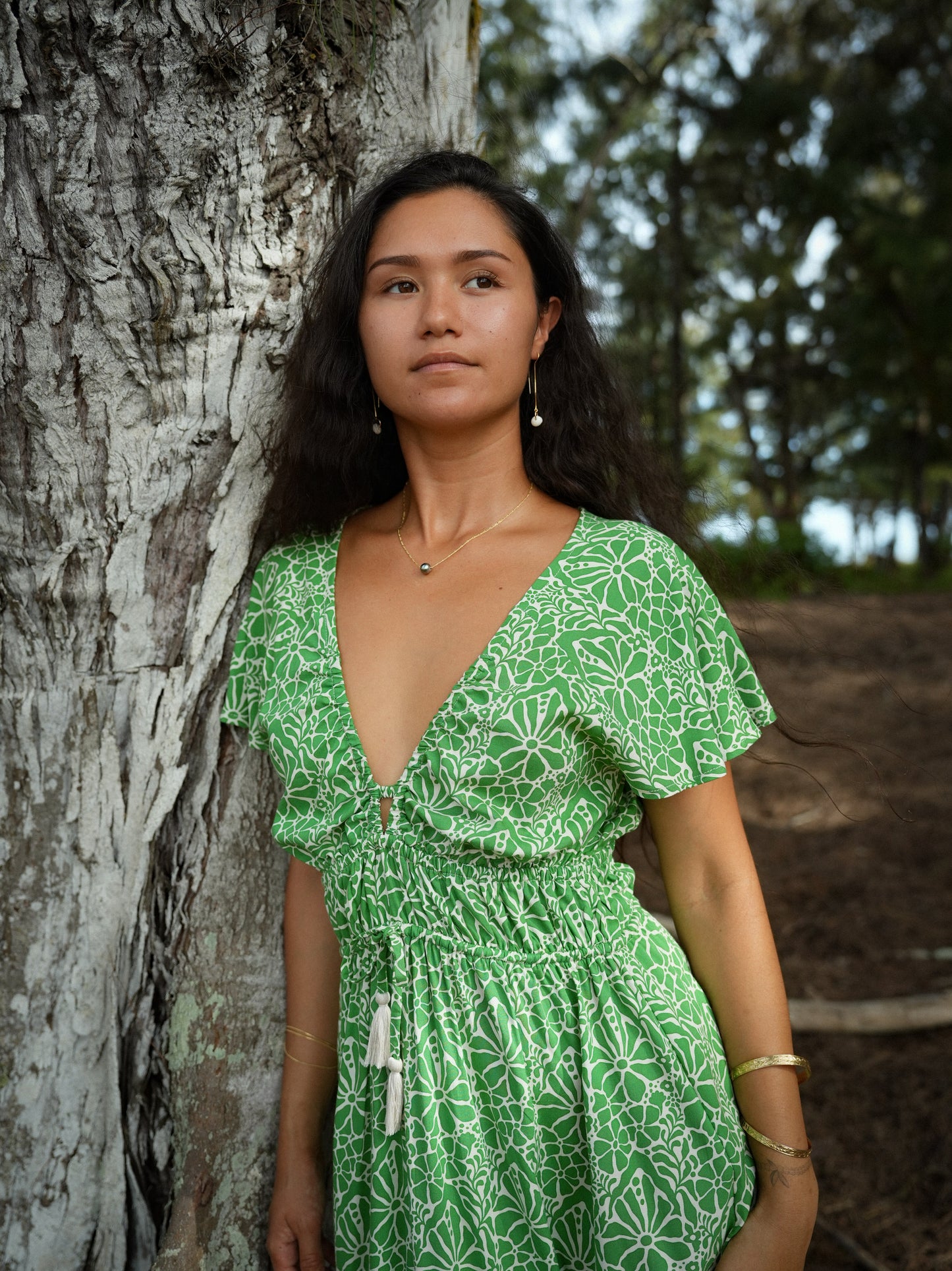 Manoa Dress - Magnolia Green