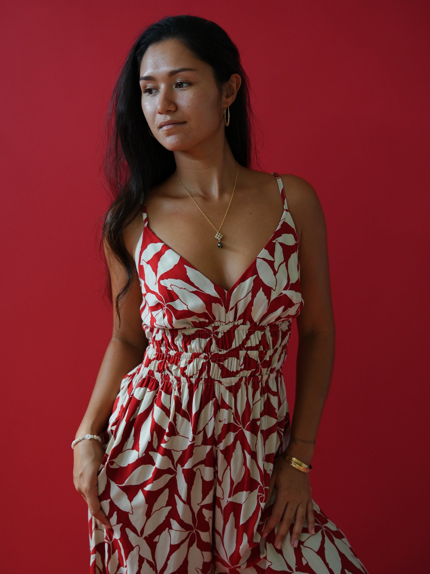 Perola Jumpsuit - Laleen Red