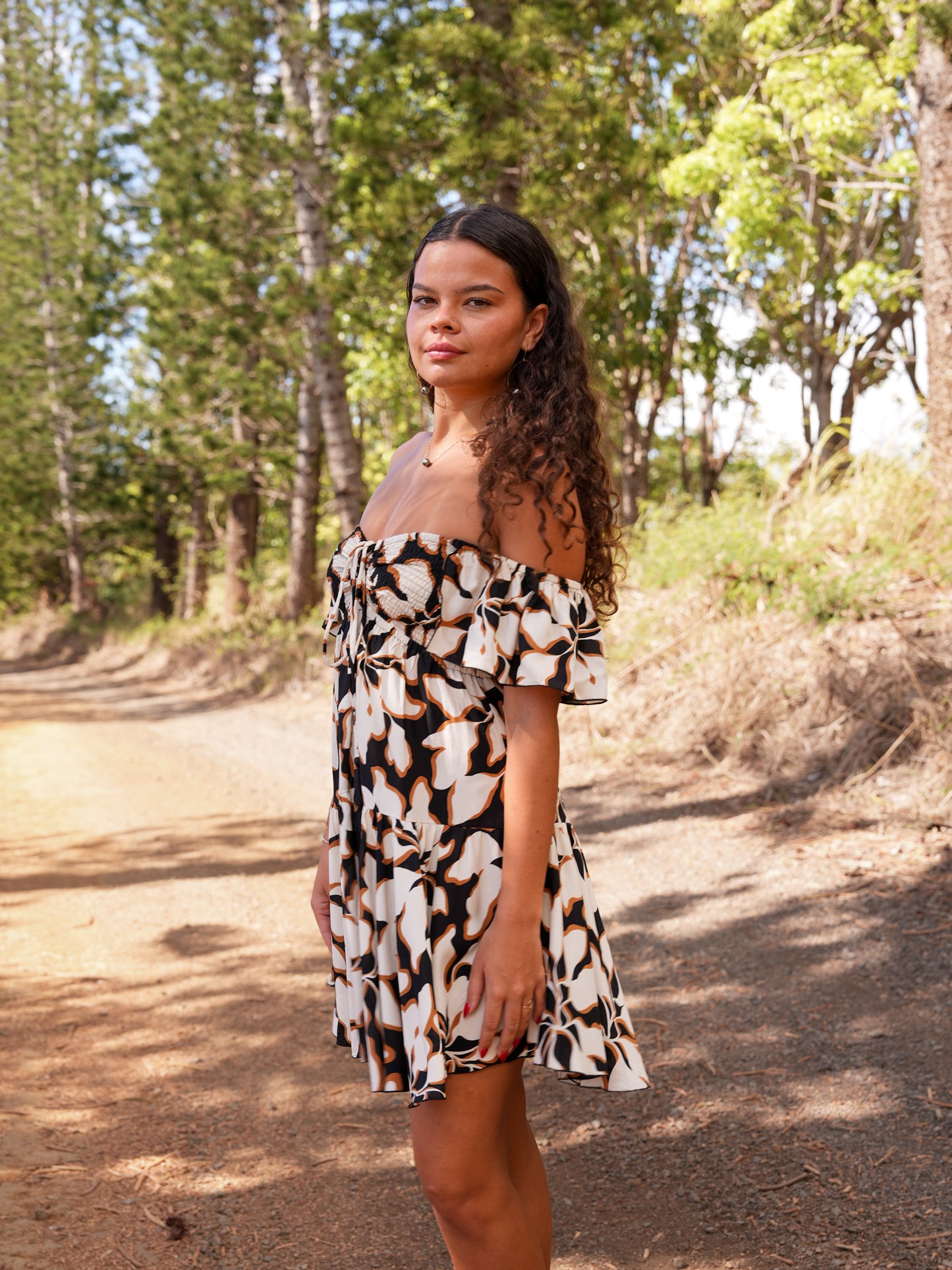 Quinn Dress - Bloomtide Black