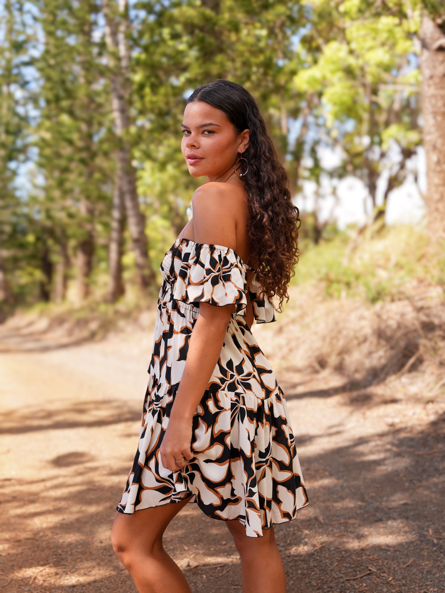 Quinn Dress - Bloomtide Black