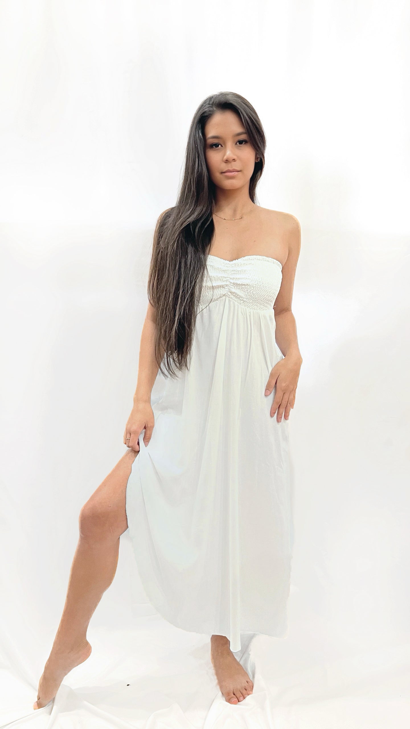 SHAYLA DRESS- OFF WHITE