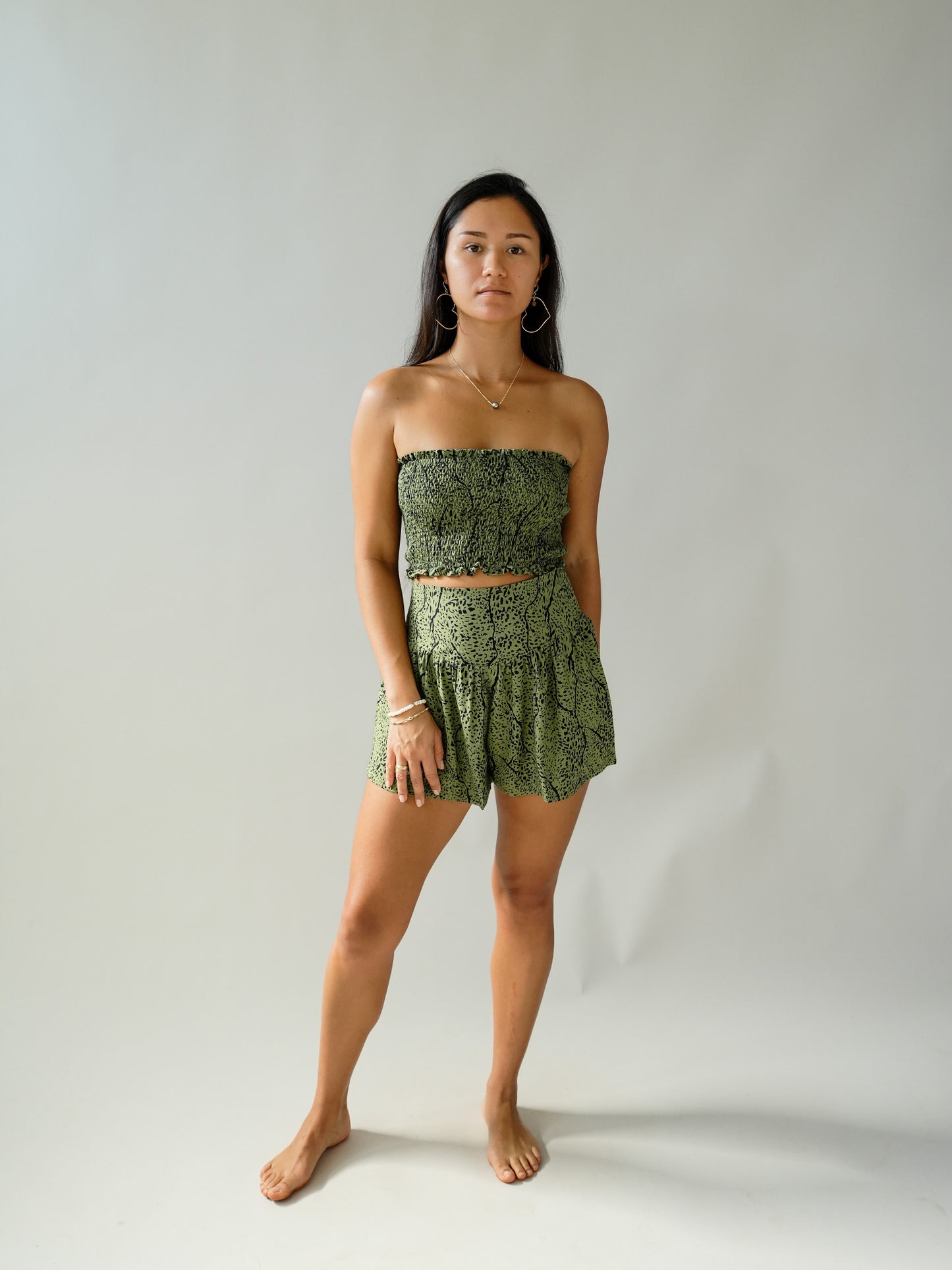 Yara Bandeau Top - Savanae Olive
