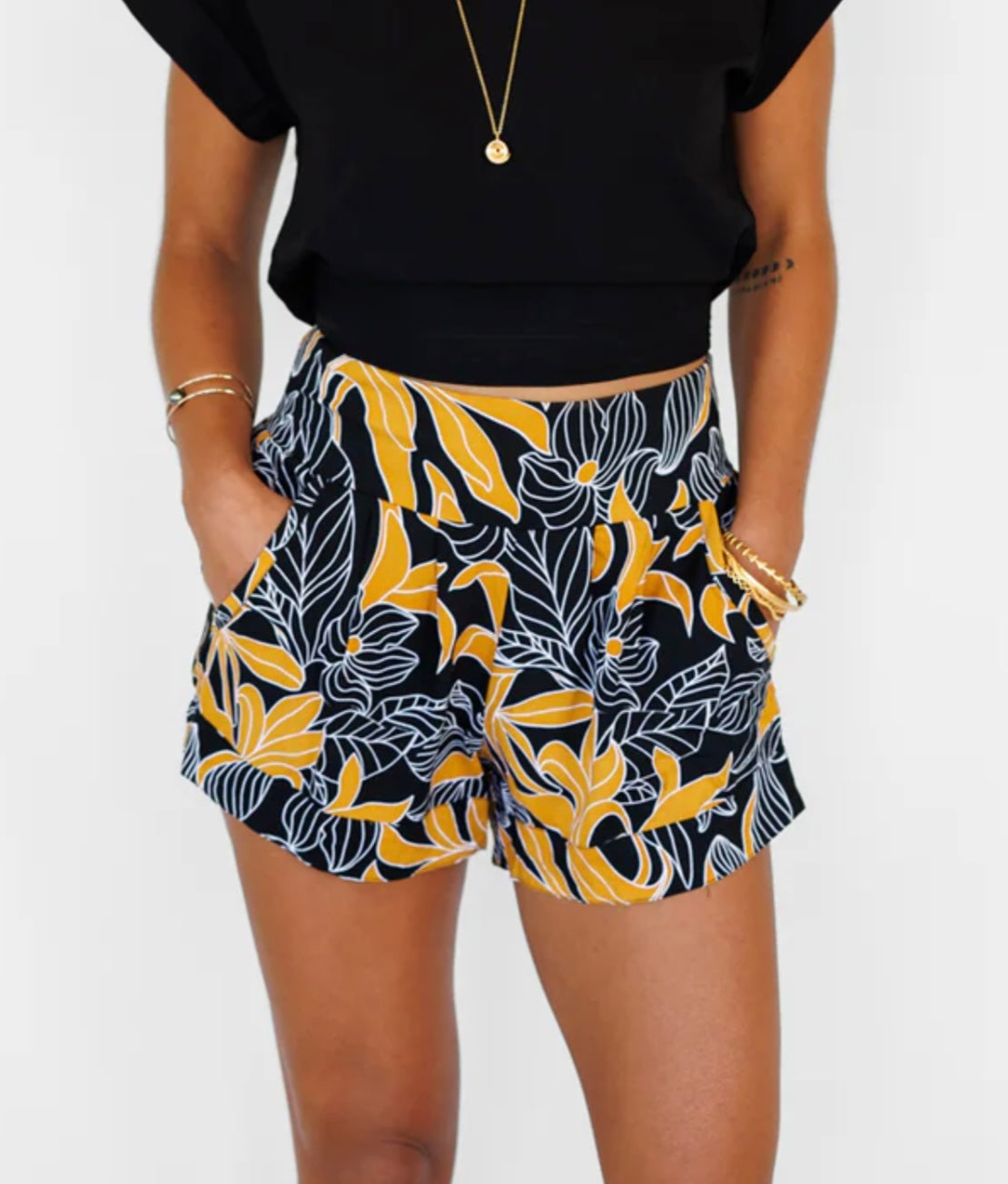 Mar Shorts - Tropical Black
