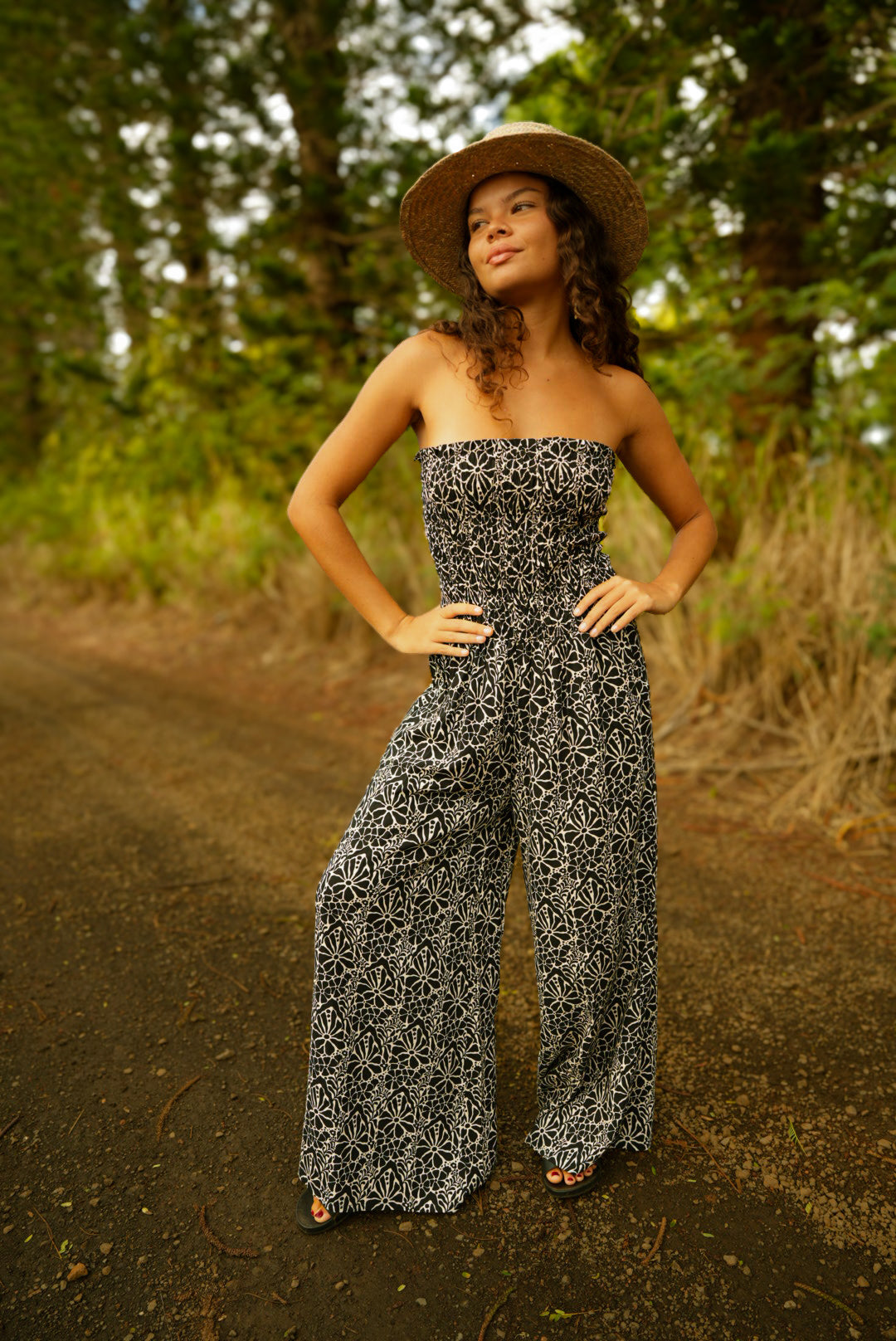 Lawai Jumpsuit - Magnolia Black - KHUSH 53