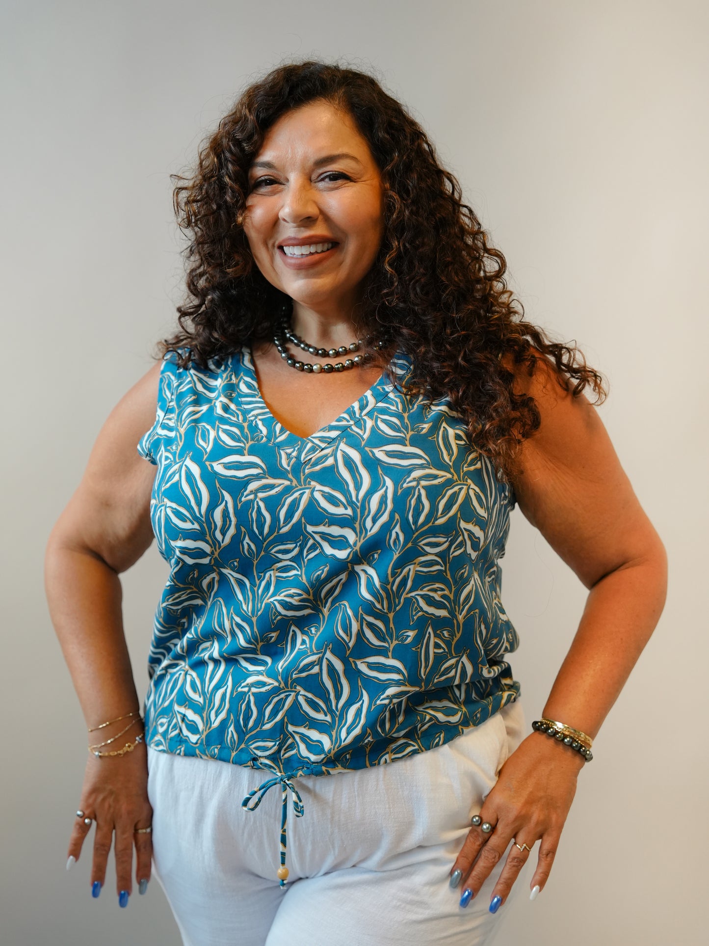 Nui Top - Lauris Petrol