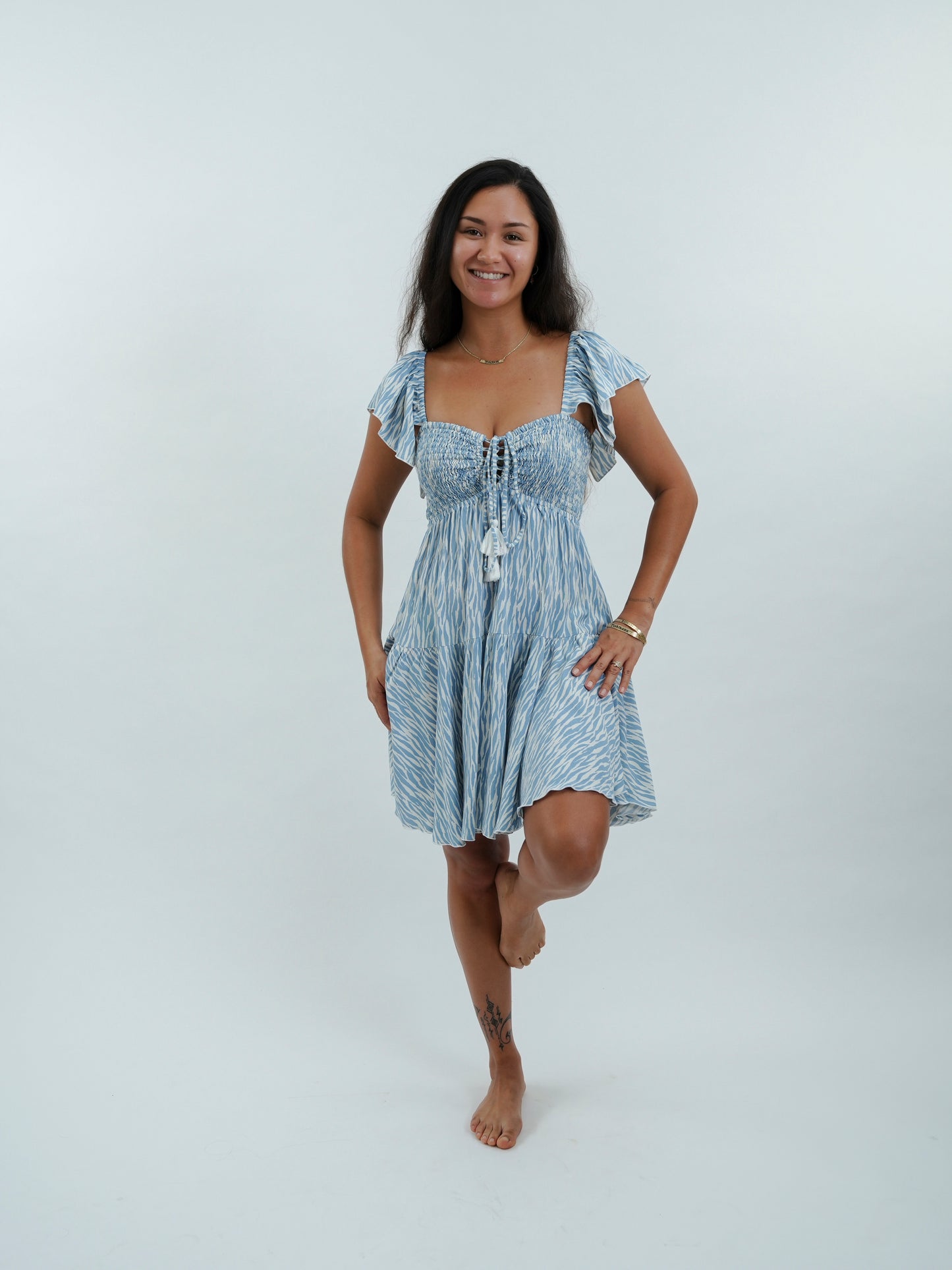 Quinn Dress - Wild Blue