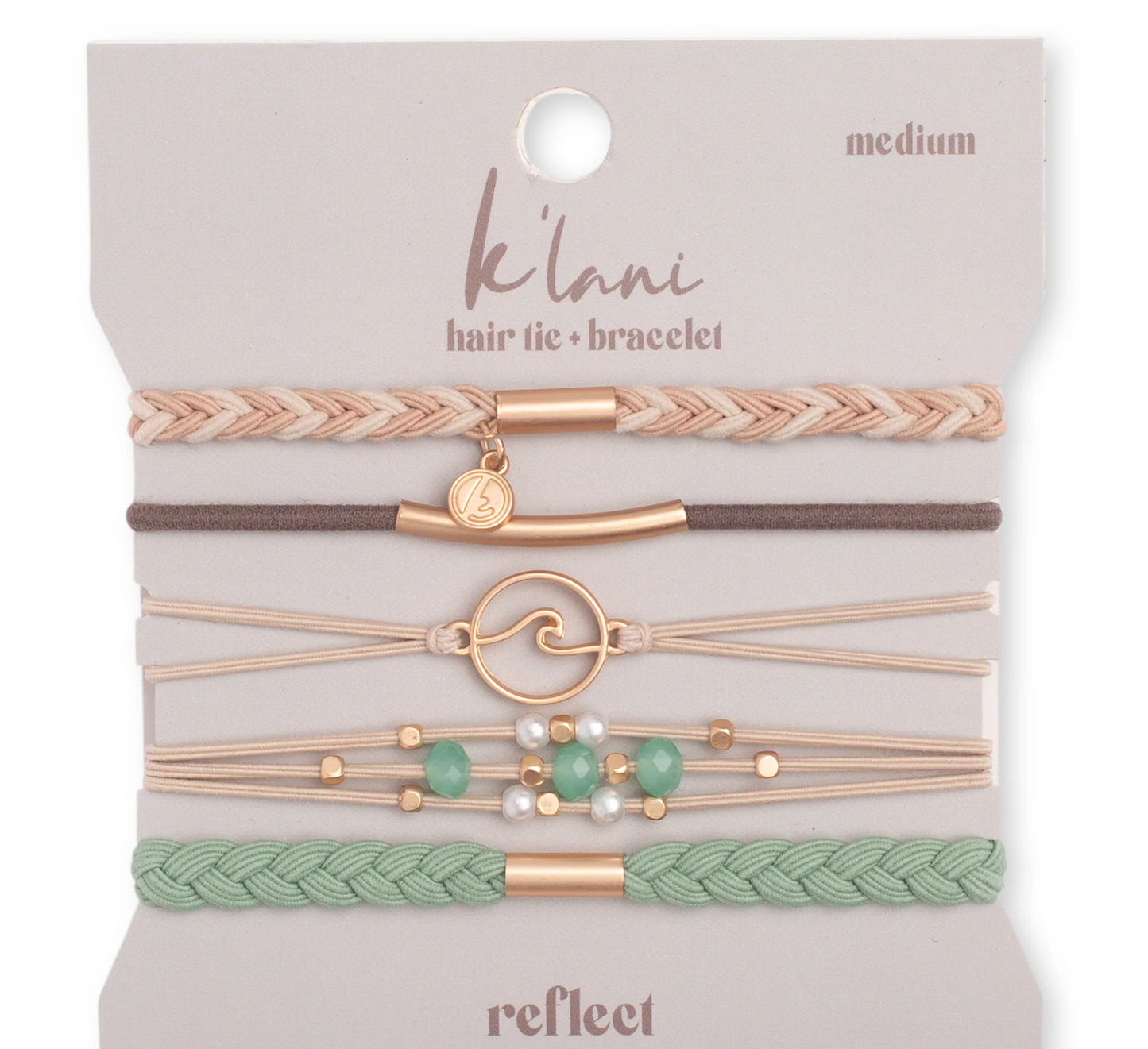 Hair Tie + Bracelet -Reflect- K’lani