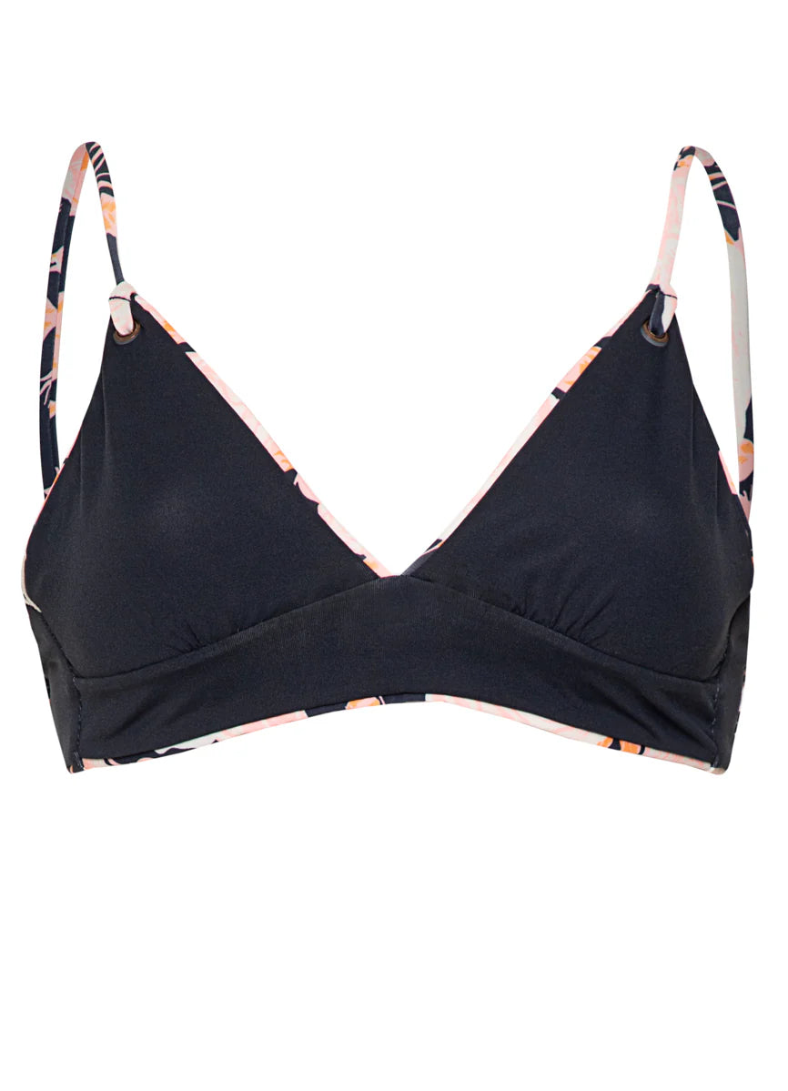 Rose Petals Copilot Long Line Triangle Bikini Top - - MAAJI
