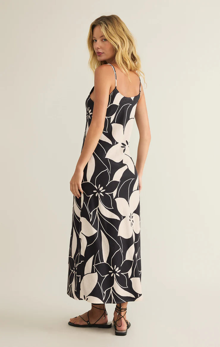 CECILY MADERO MAXI DRESS - BLACK - ZD251349