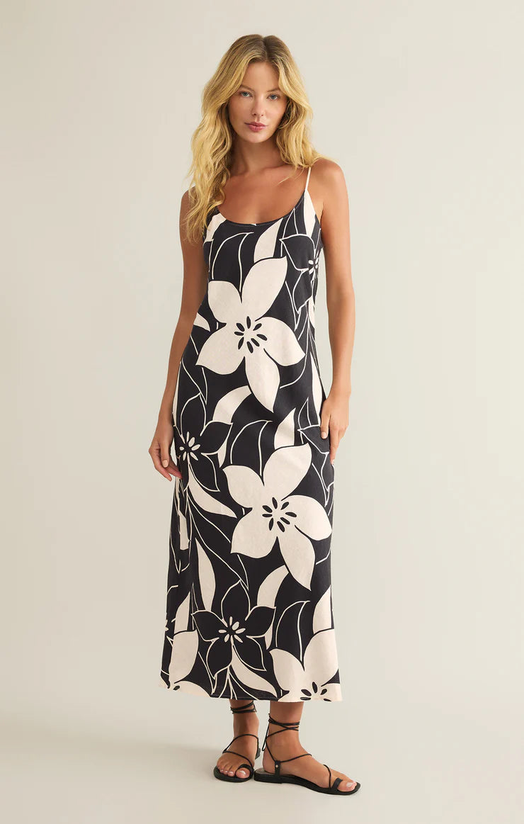 CECILY MADERO MAXI DRESS - BLACK - ZD251349