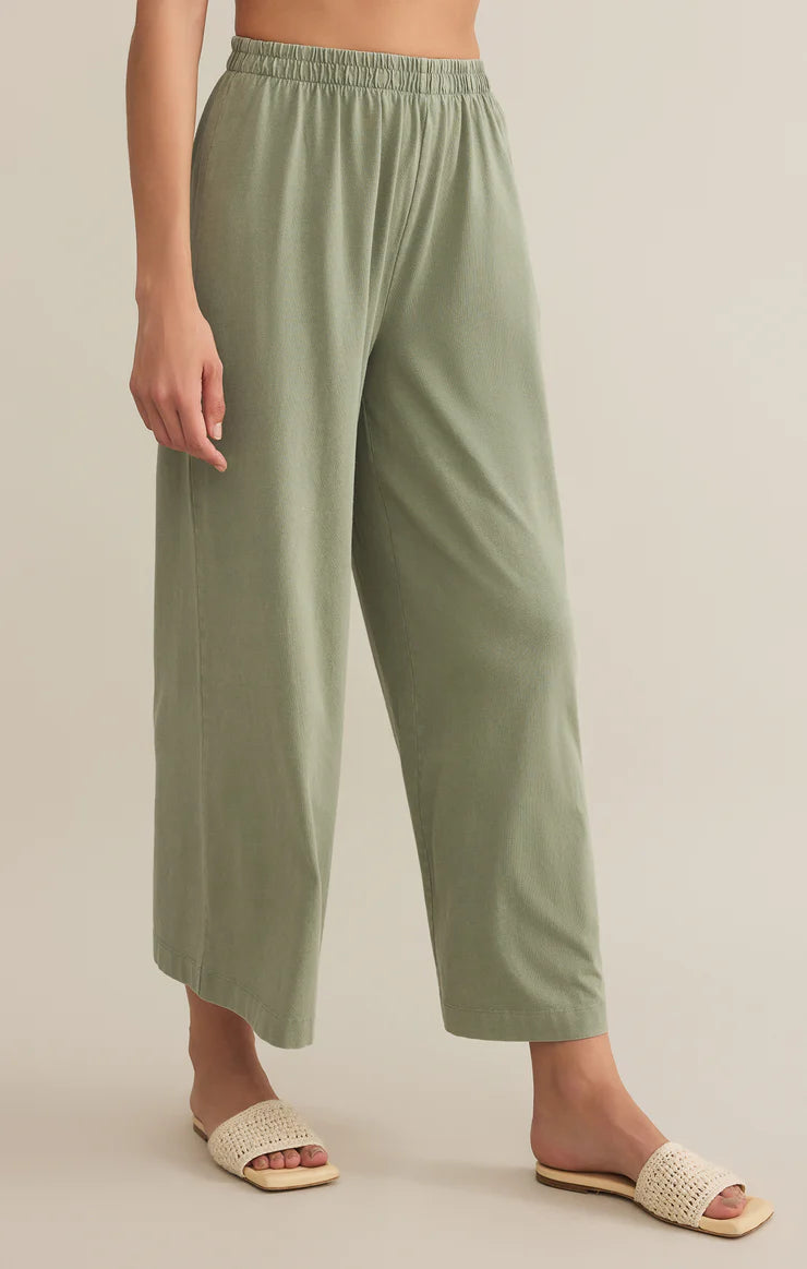 SCOUT JERSEY FLARE PANT- AVOCADO - ZP212567