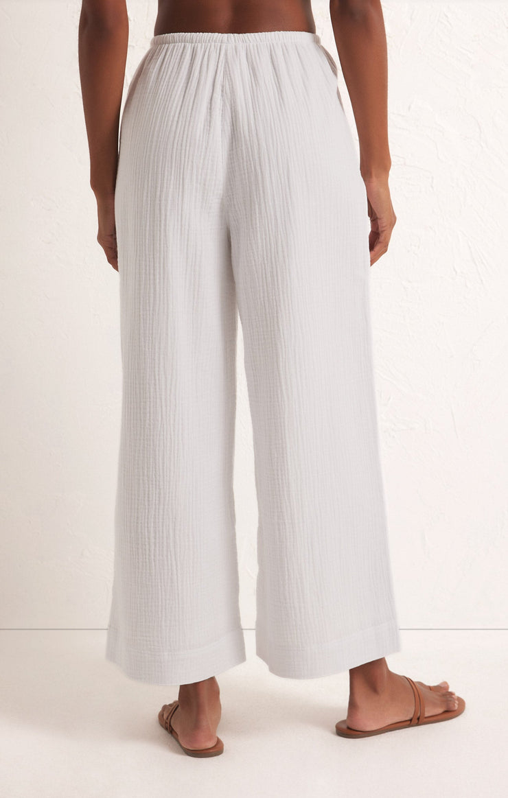 BARBADOS GAUZE PANT - WHITE - ZP241315