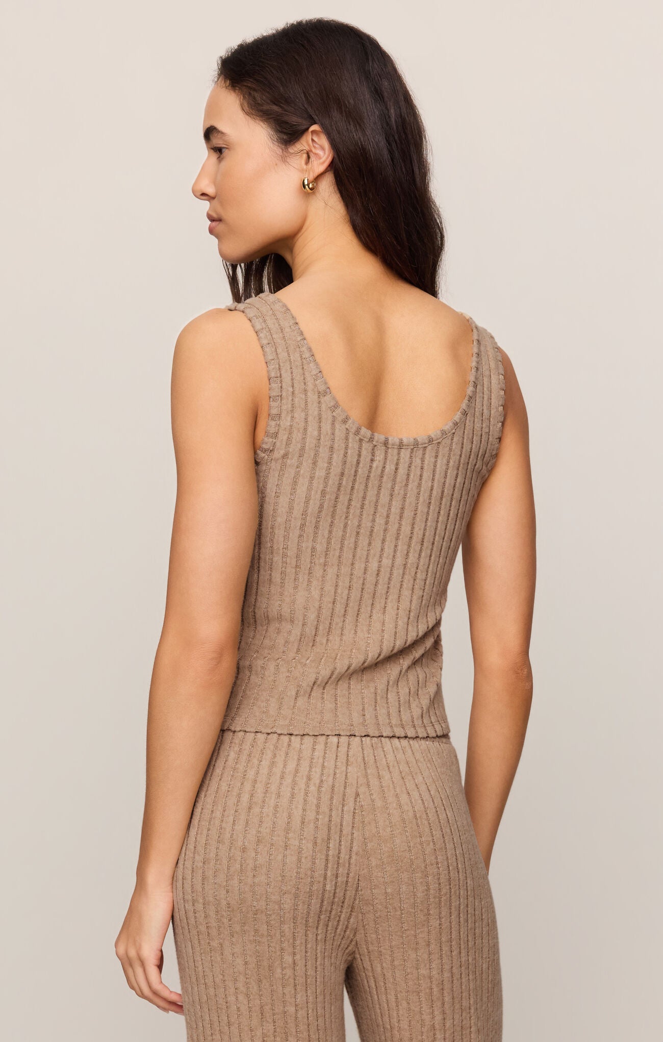 Double Scoop Rib Tank - LIGHT TOFFEE - ZLT254766