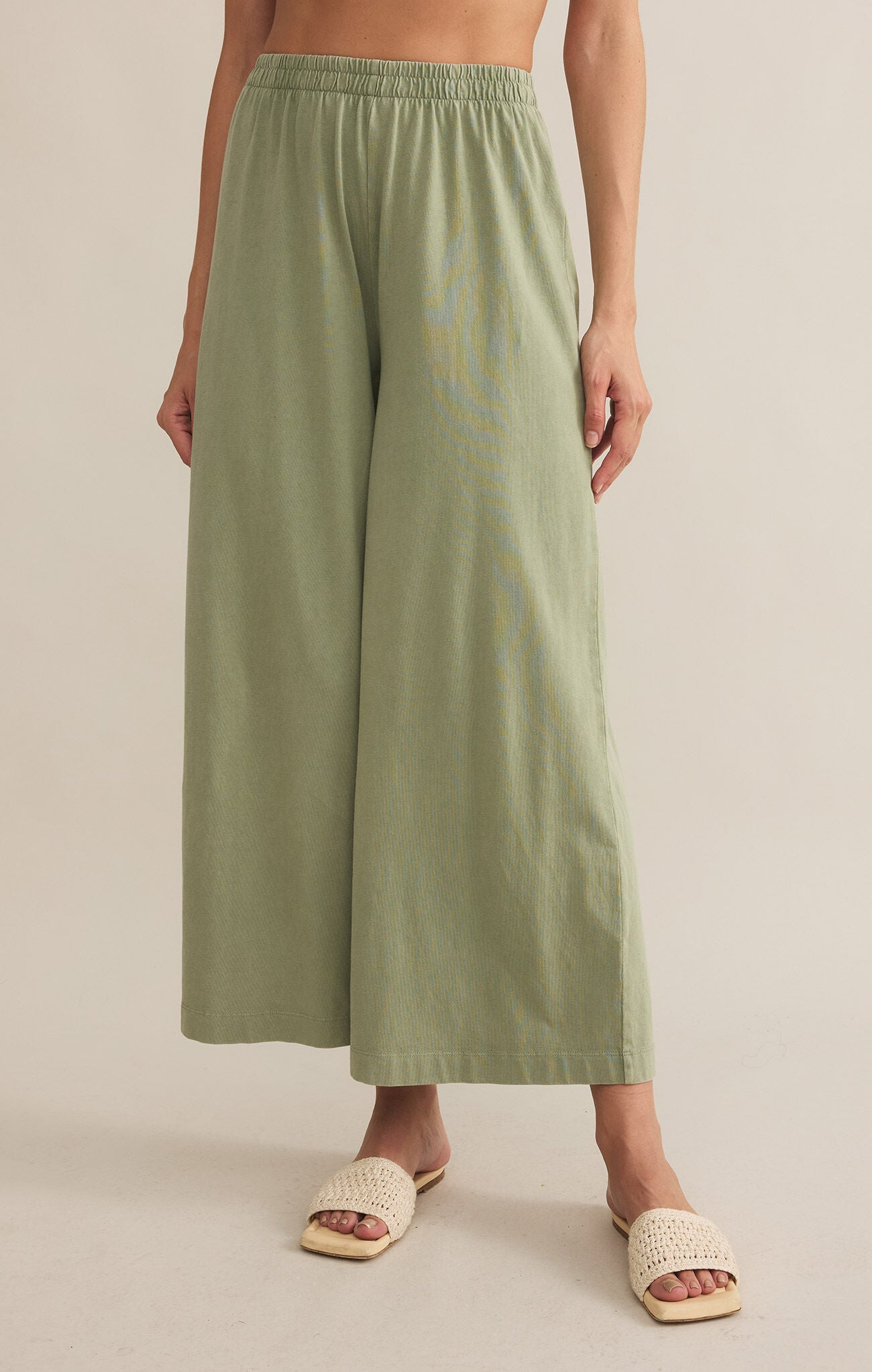 SCOUT JERSEY FLARE PANT- AVOCADO - ZP212567