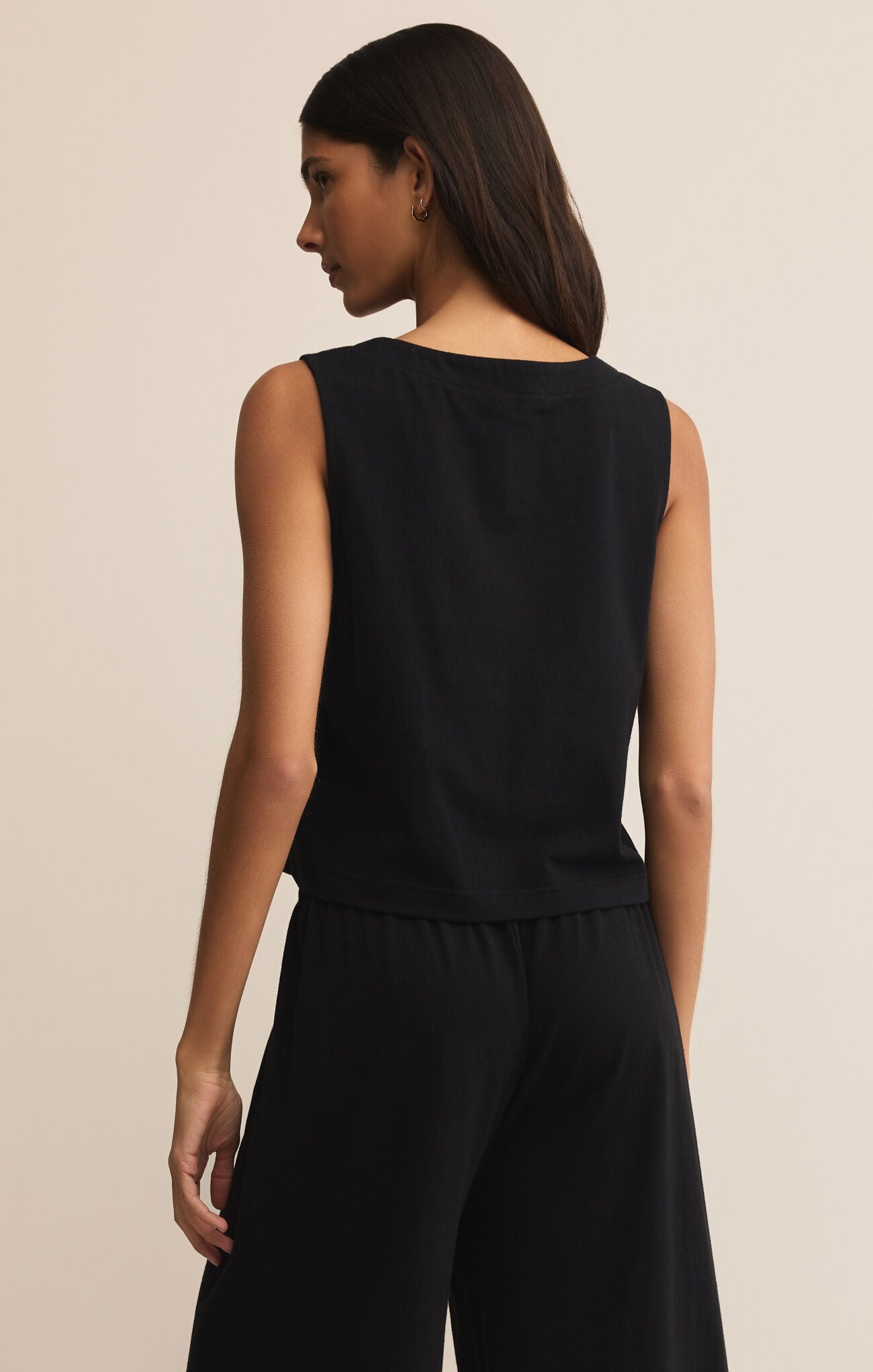 SOLACE JERSEY TOP - TRUE BLACK - ZT252801 - Z SUPPLY