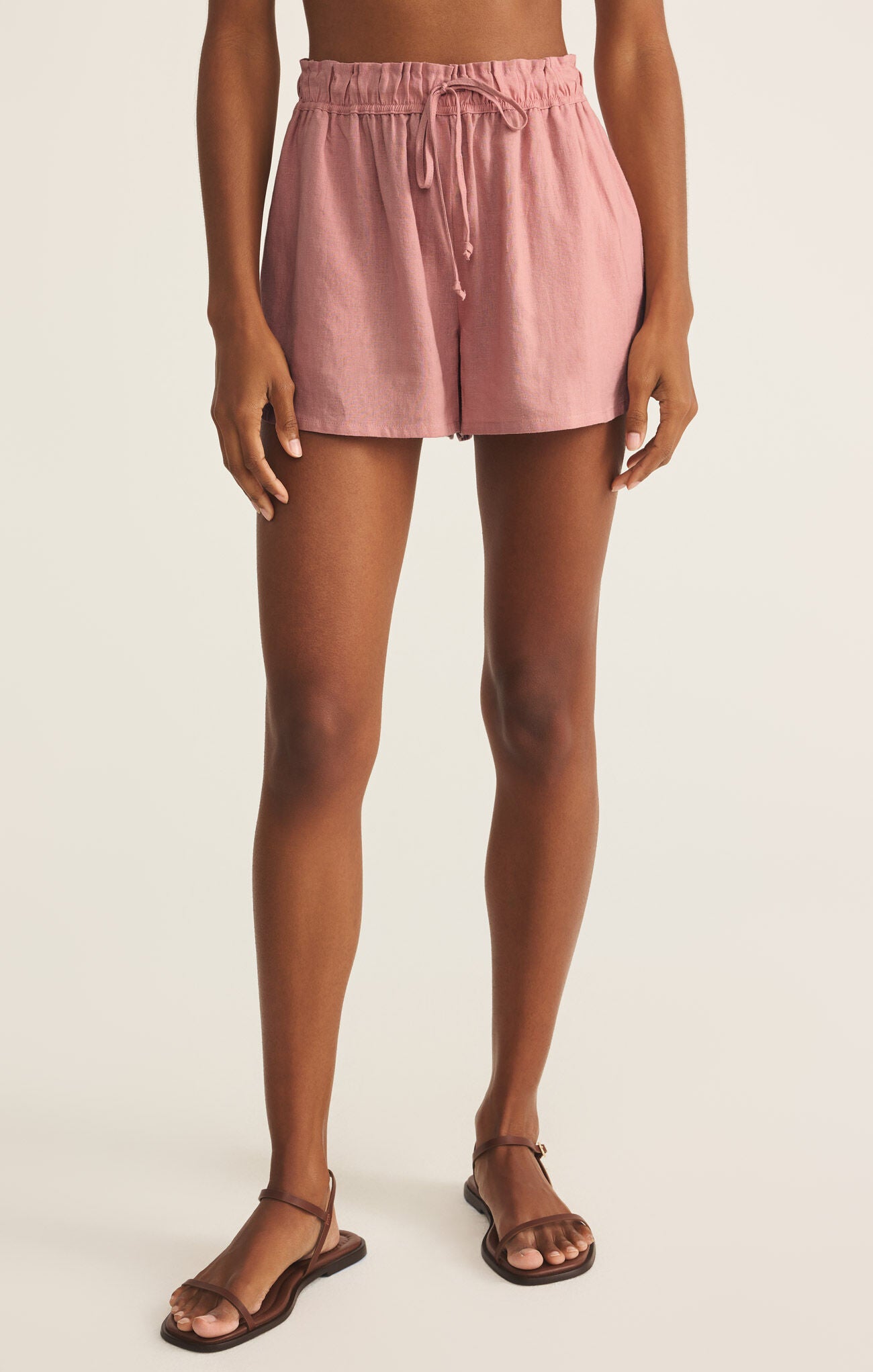 THE PERFECT LINEN SHORT - PINK SMOKE - ZS252686 - ZSUPPLY