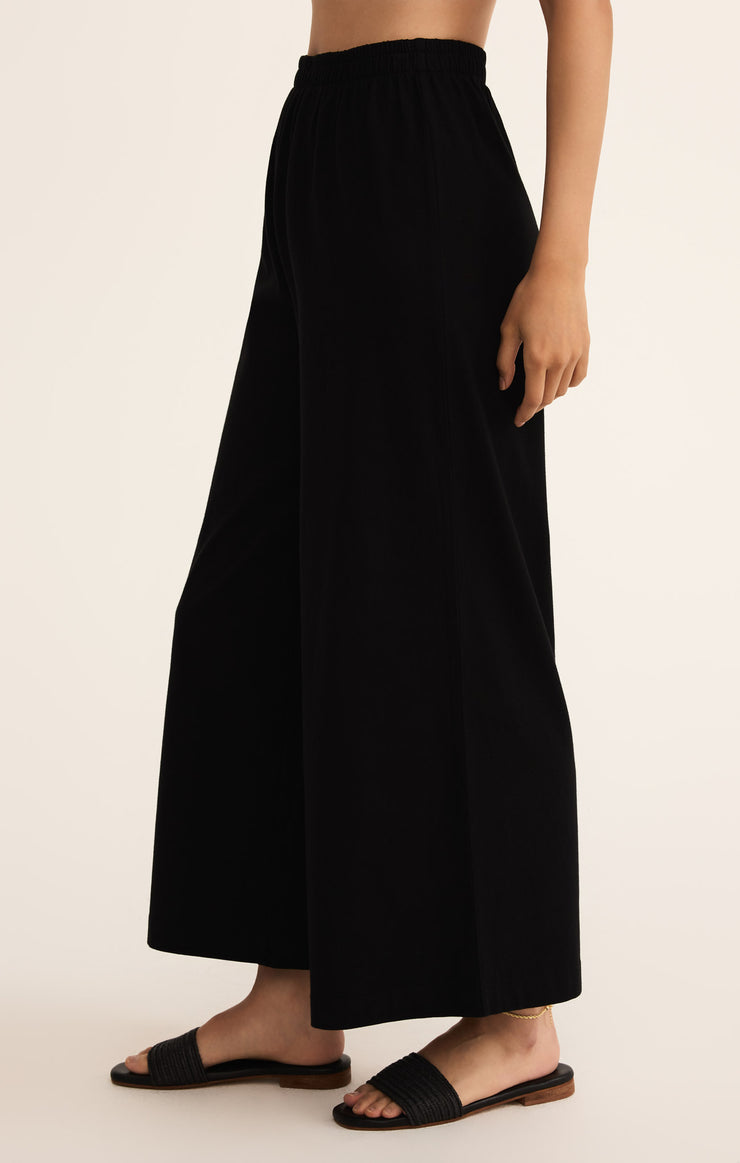 SCOUT JERSEY FLARE PANT- TRUE BLACK - ZP253841