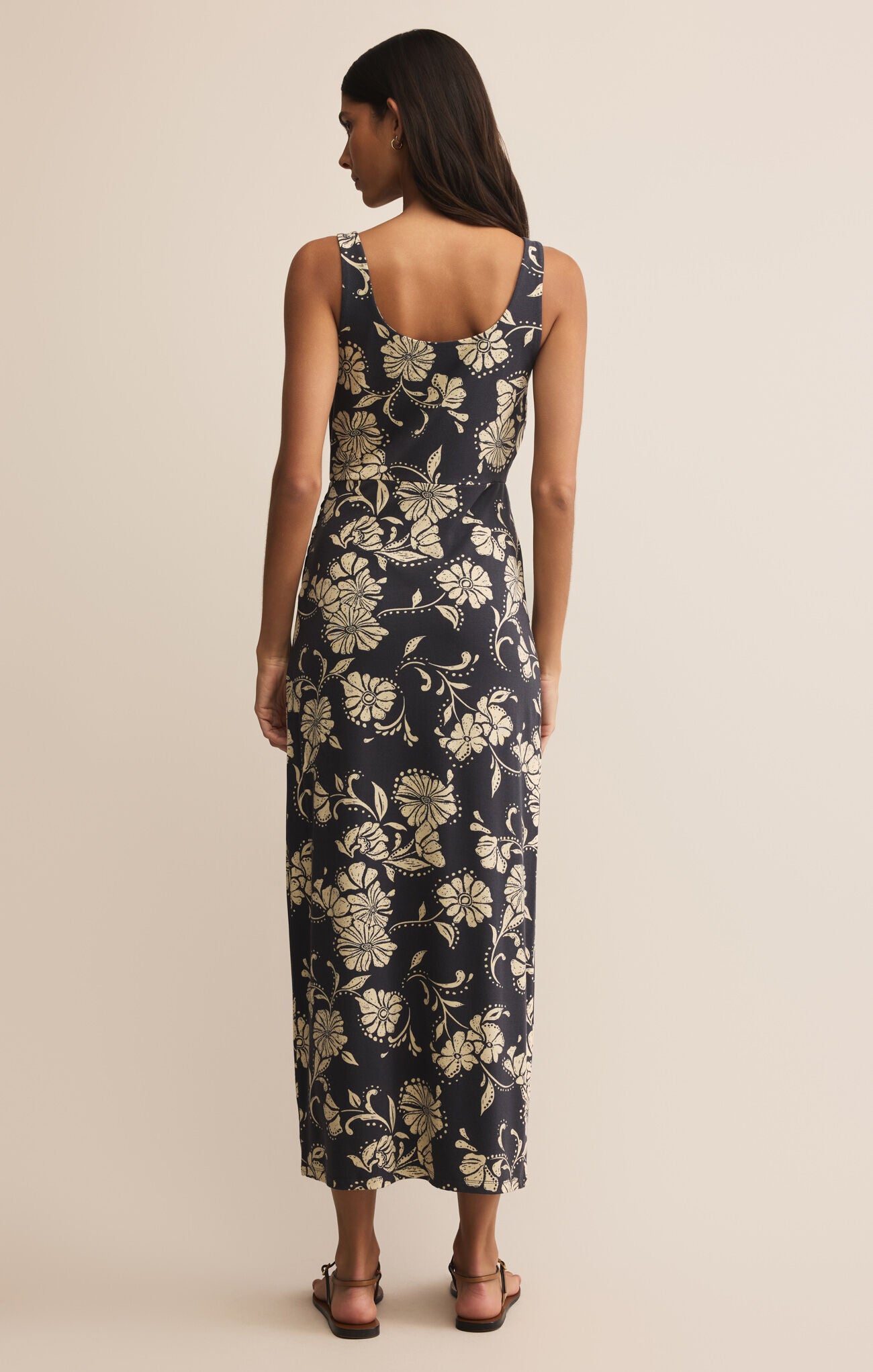 MELBOURNE ARI FLORAL DRESS- PARCHMENT - ZD252484