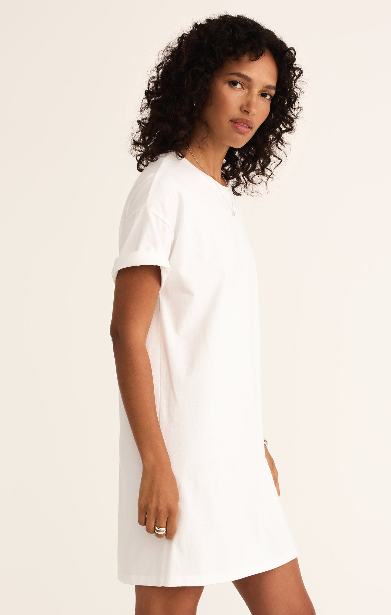SWAY MINI DRESS- WHITE - ZD252749