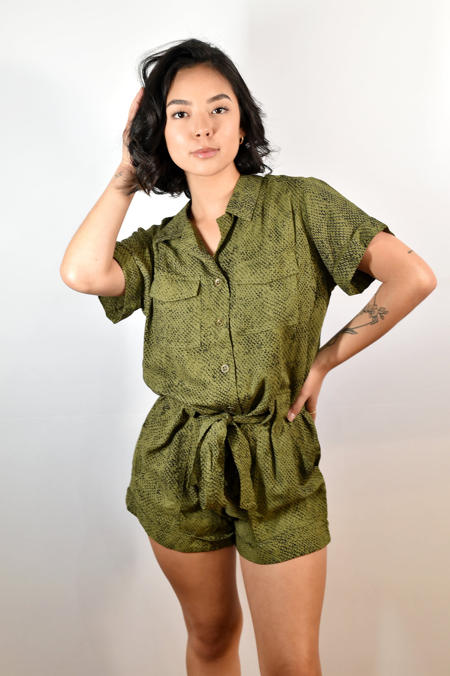 ZURI ROMPER- Viper Moss- KHUSH 32