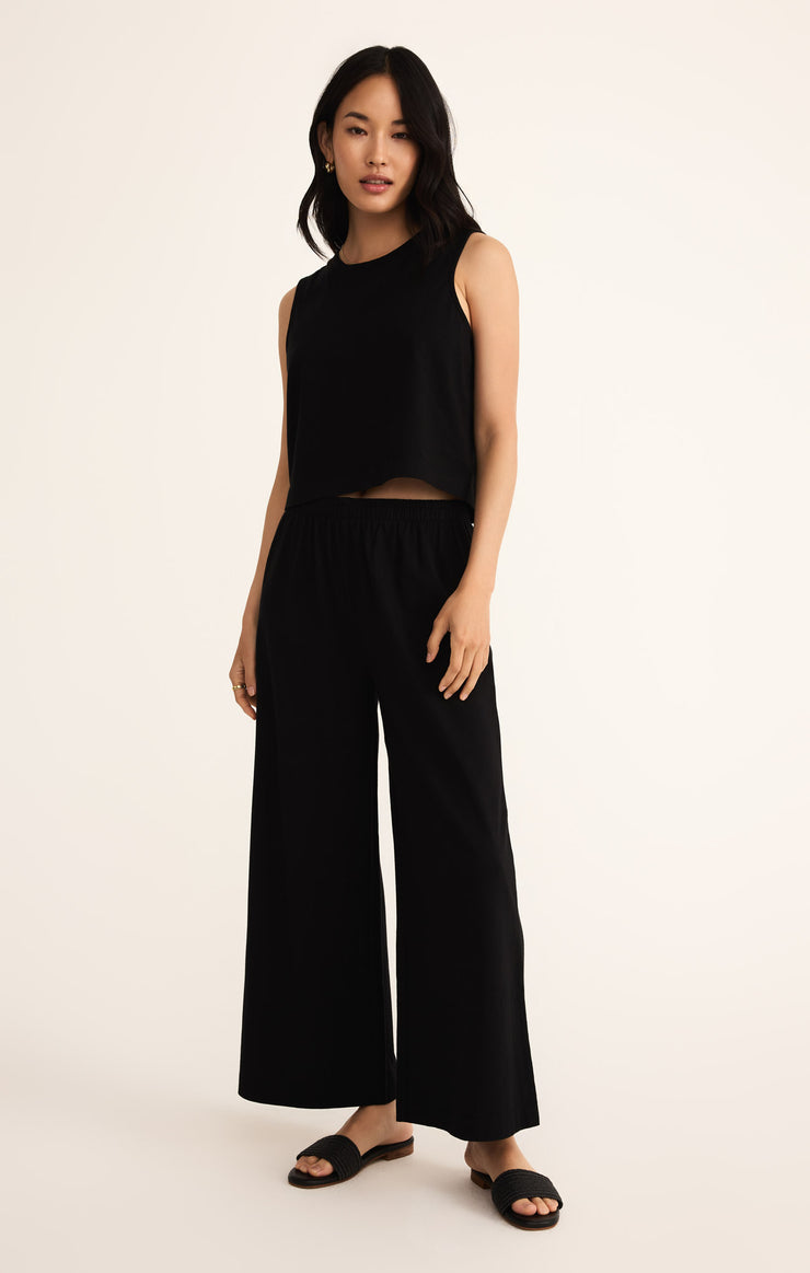 SCOUT JERSEY FLARE PANT- TRUE BLACK - ZP253841