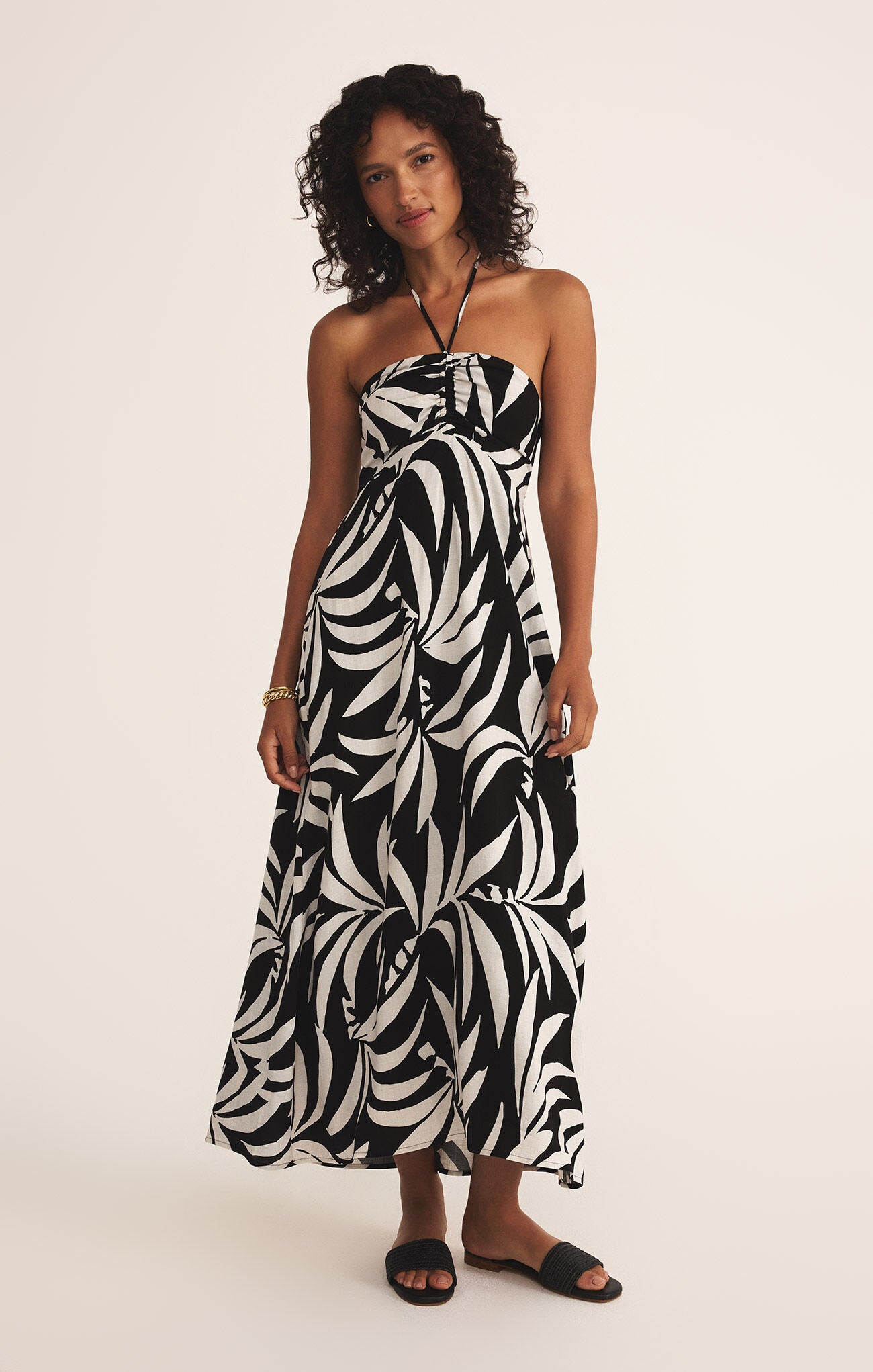 ELODI VACANCES MIDI DRESS - BLACK - ZD252655 - ZSUPPLY