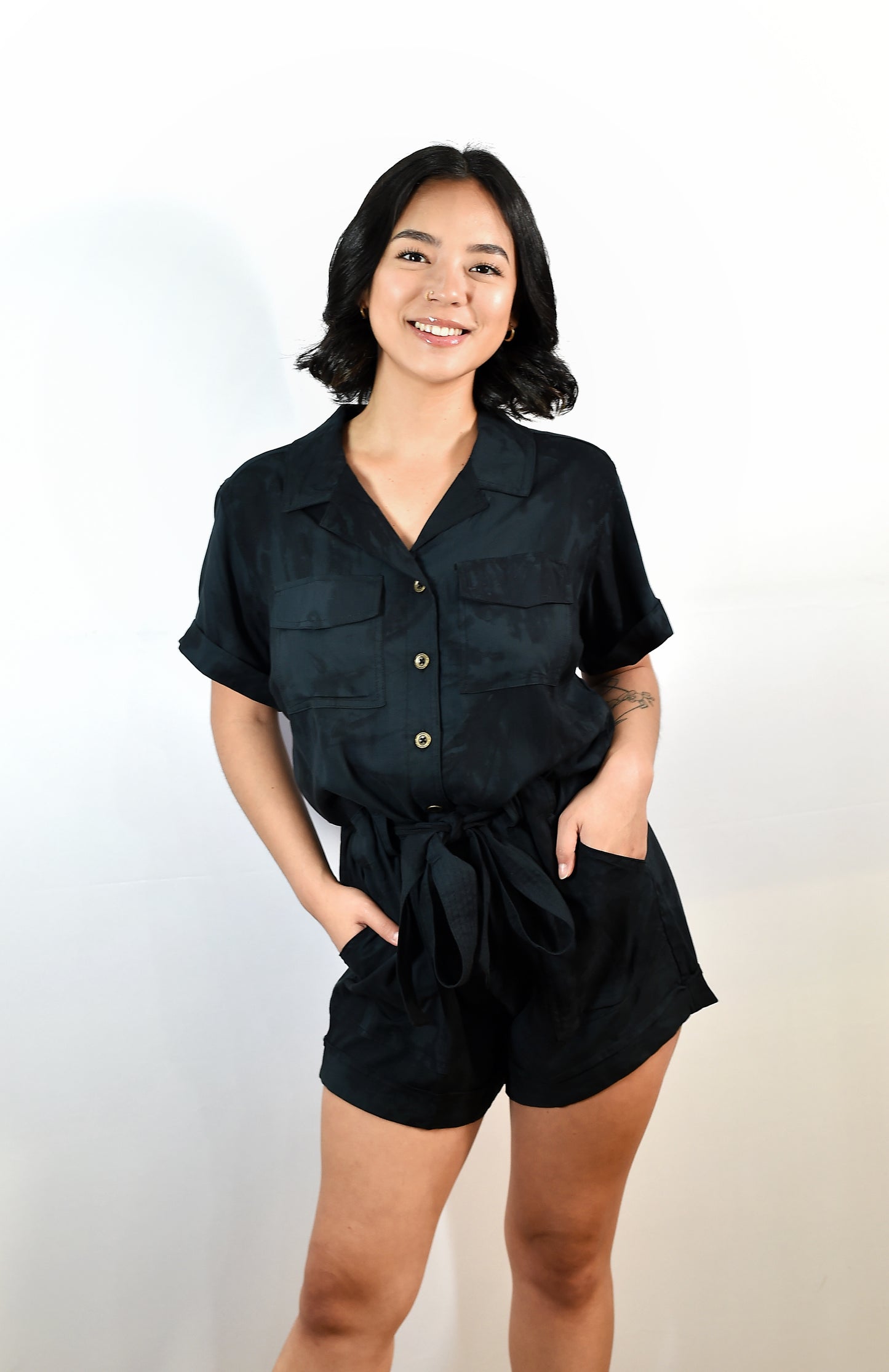 ZURI ROMPER- TD Murky Black- KHUSH 32