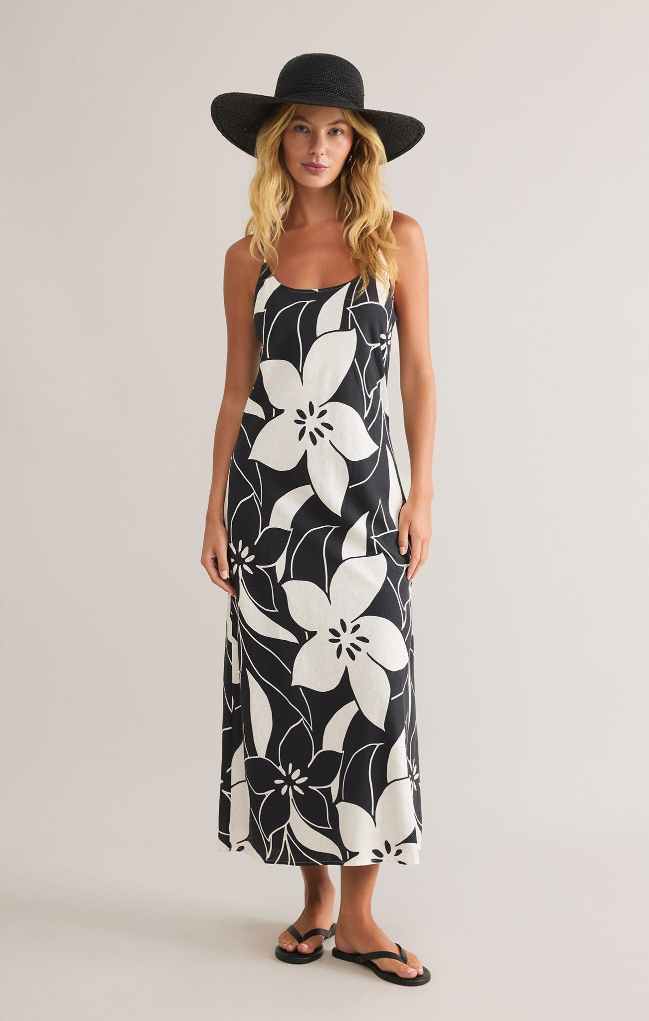 CECILY MADERO MAXI DRESS - BLACK - ZD251349