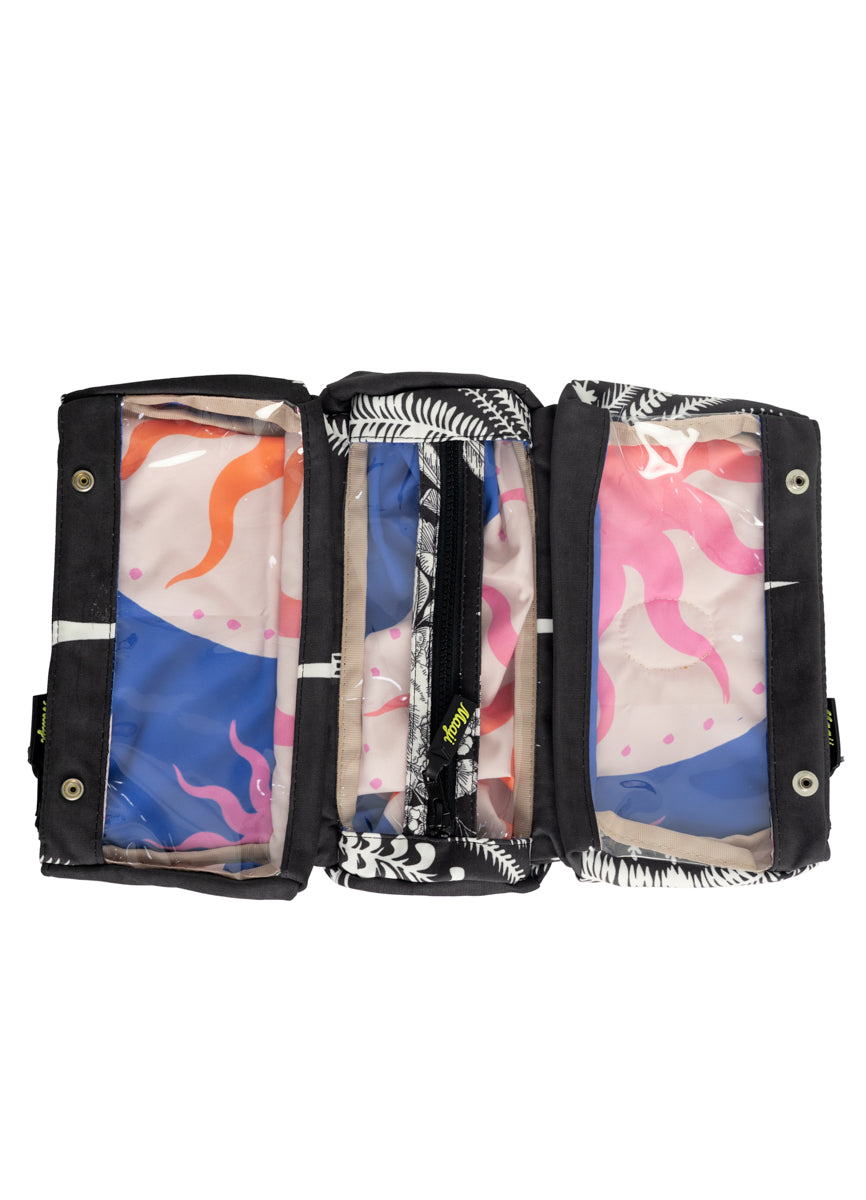 Midnight Palm Coral Pockets