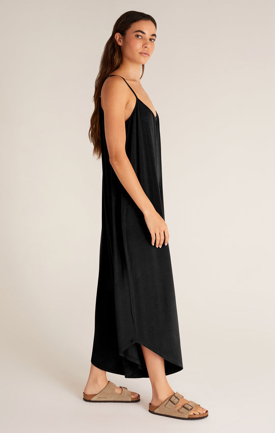 FLARED JUMPSUIT- Black - ZP191690
