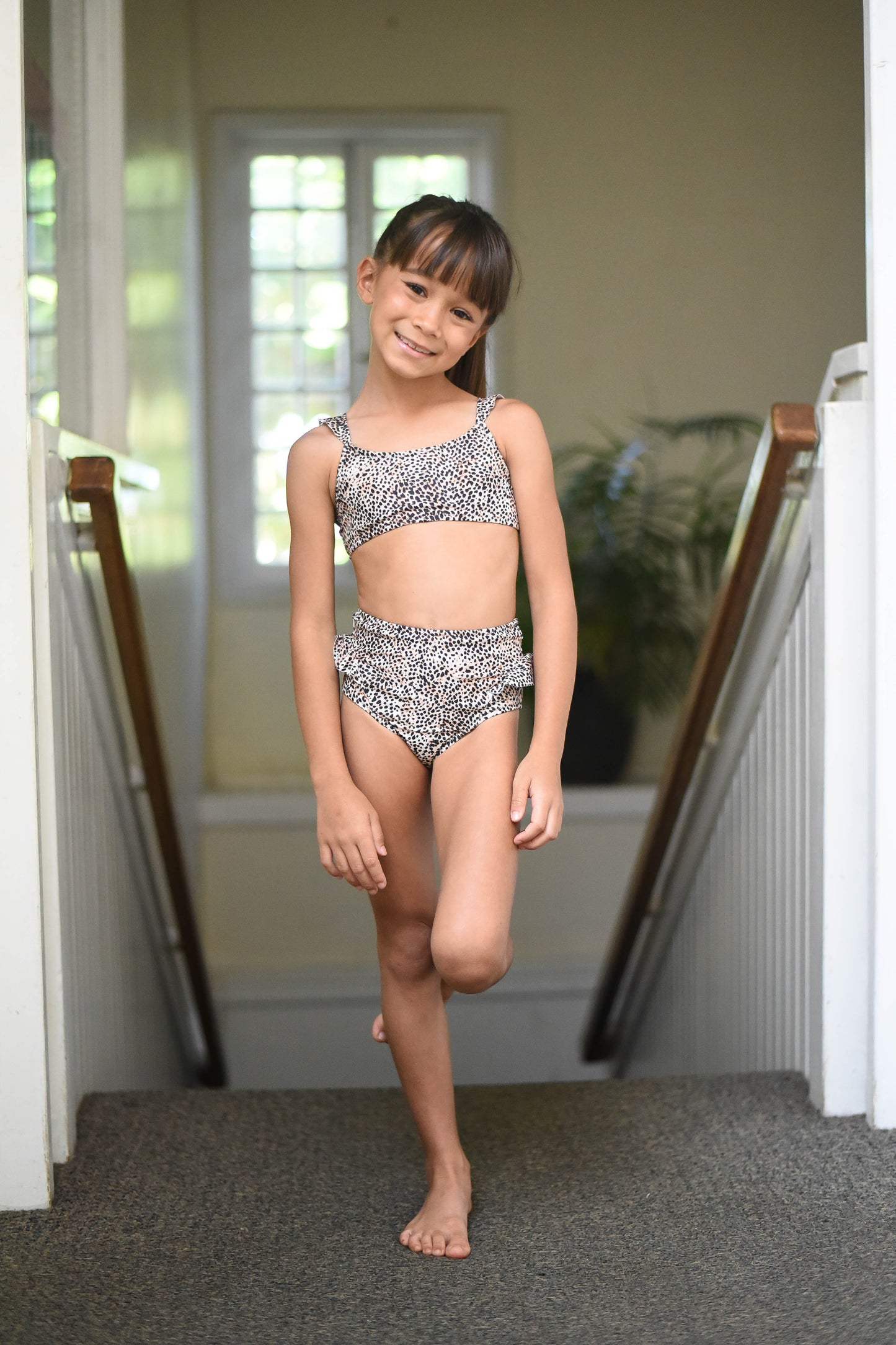 BIRDIE SET (KIDS) - Leopard - TORI PRAVER SUMMER 2022