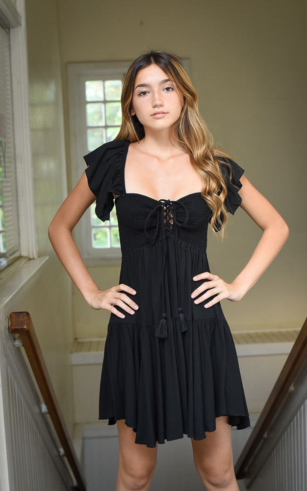 Quinn Dress - Solid Black