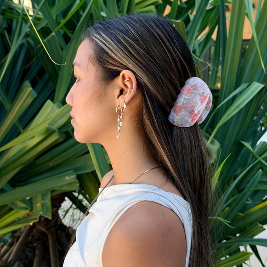 Mahina ORCHID Lei Hair Claw - Phases Hawaii