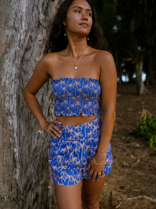 BANDEAU YARA- Palm Indigo- KHUSH 52
