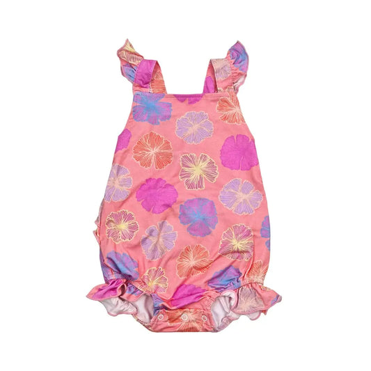 Seaflower- Ruffle Bamboo Romper - Coco Moon