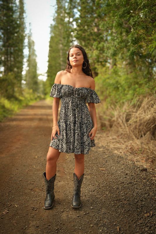 Quinn Dress - Magnolia Black