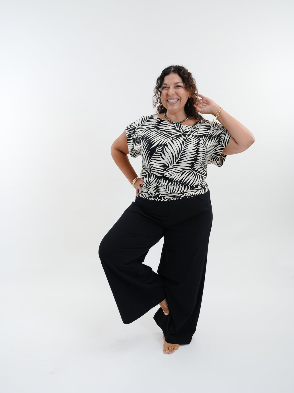 Mareva Top -Drift Black