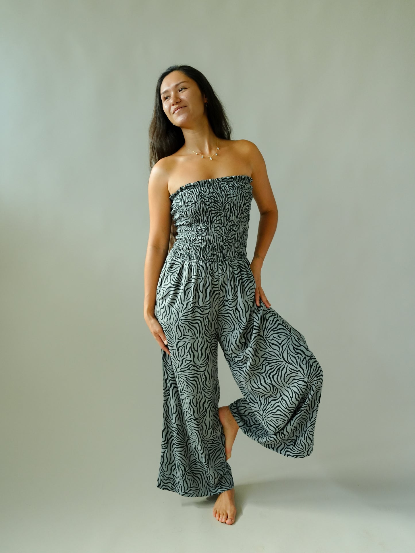 Lawai Jumpsuit - Raye Grey