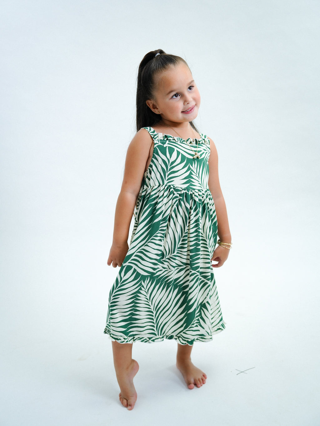 Girls MJ Dress - Drift Green
