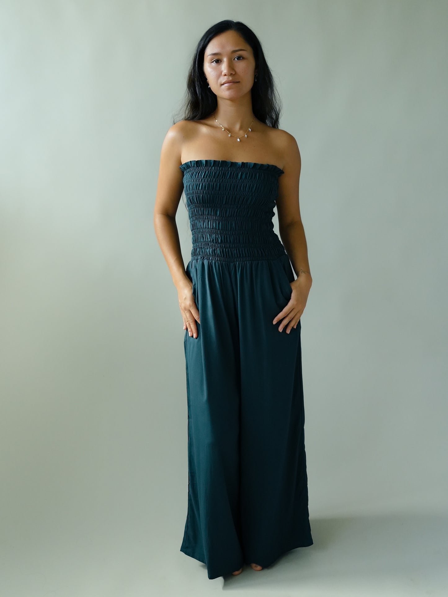 Lawai Jumpsuit - Solid Carbon