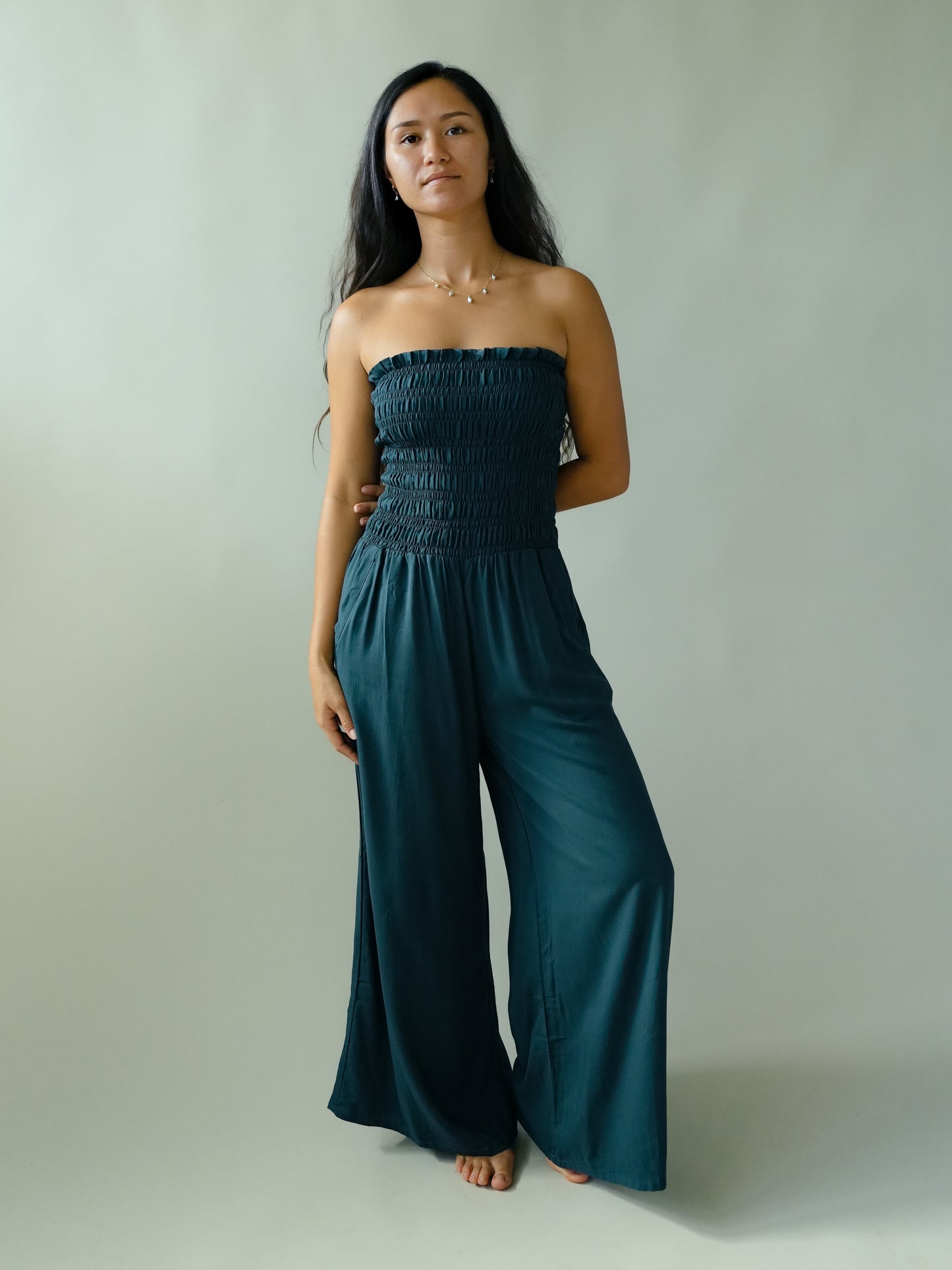 Lawai Jumpsuit - Solid Carbon