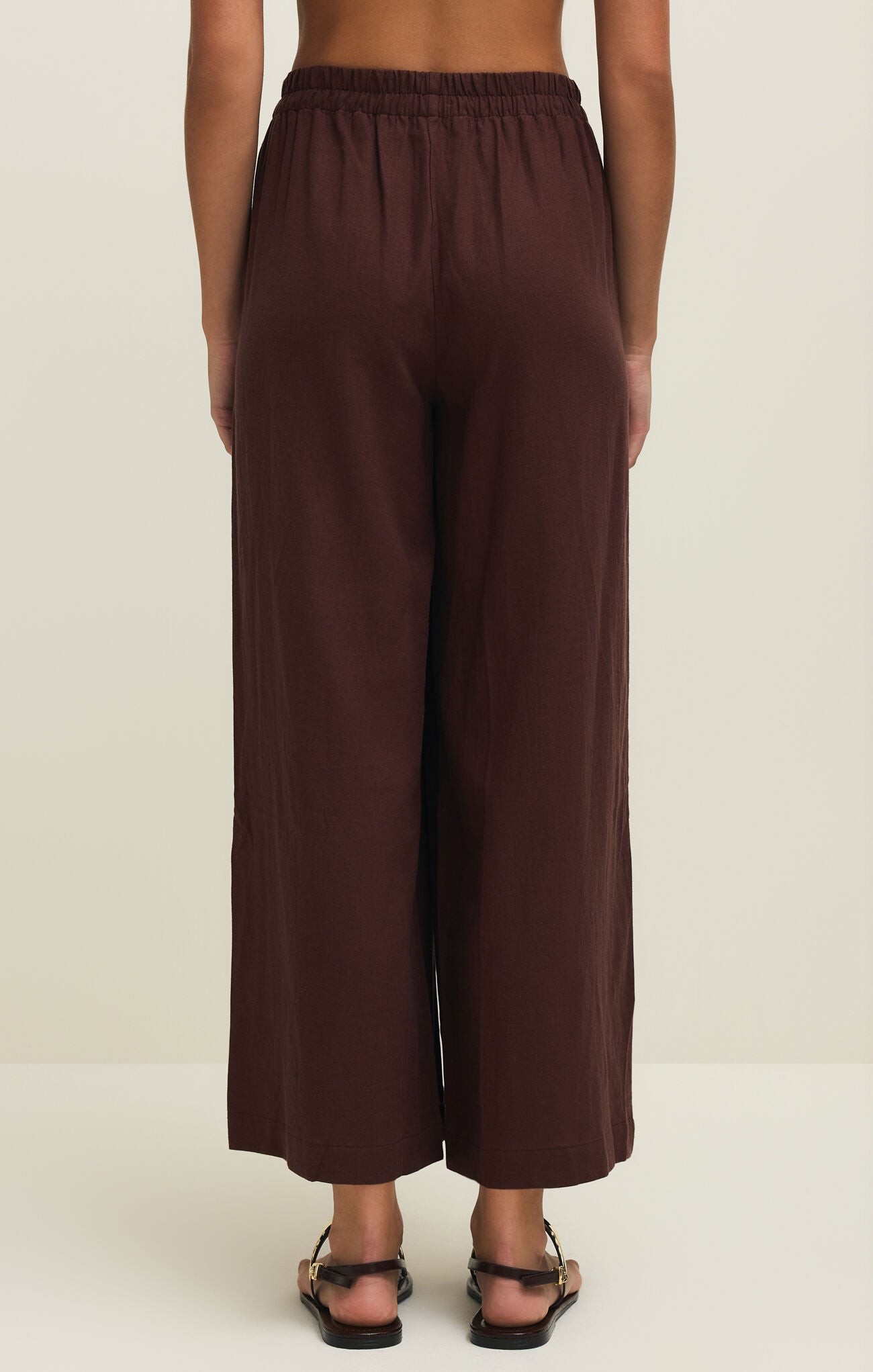 SCOUT LINEN PANT - CHOCOLATE CHERRY - ZP261575