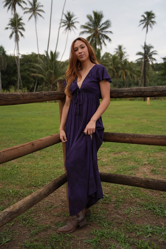 LEILANI DRESS- TD Murky  Violet